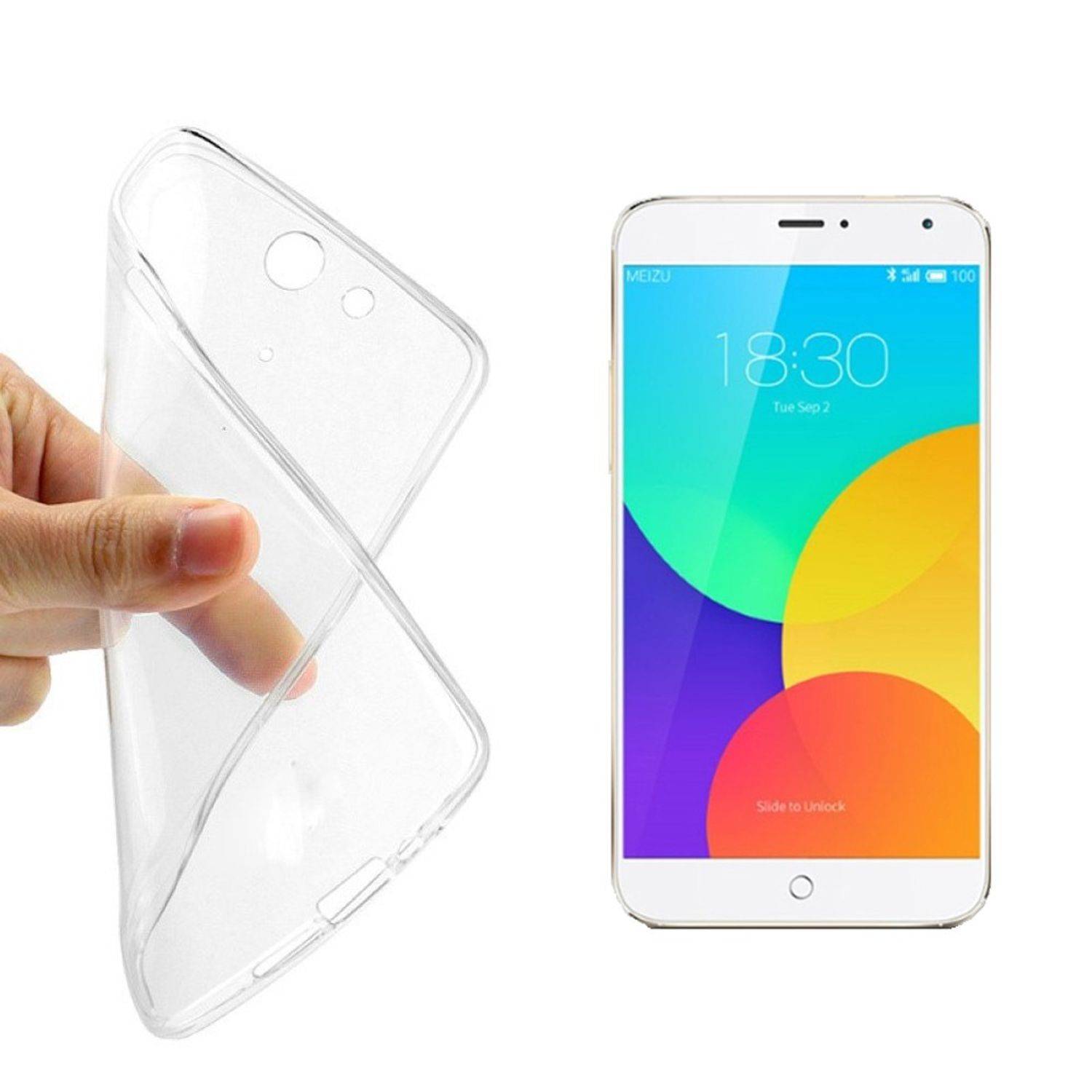 Meizu MX4 Handyhülle Ultra Dünn Bumper Backcover Transparent