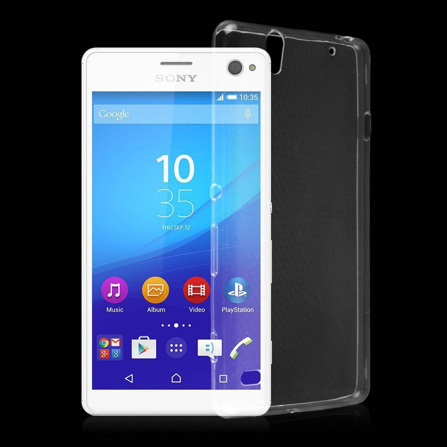 Sony Xperia C4 Handyhülle Ultra Dünn Bumper Backcover Transparent