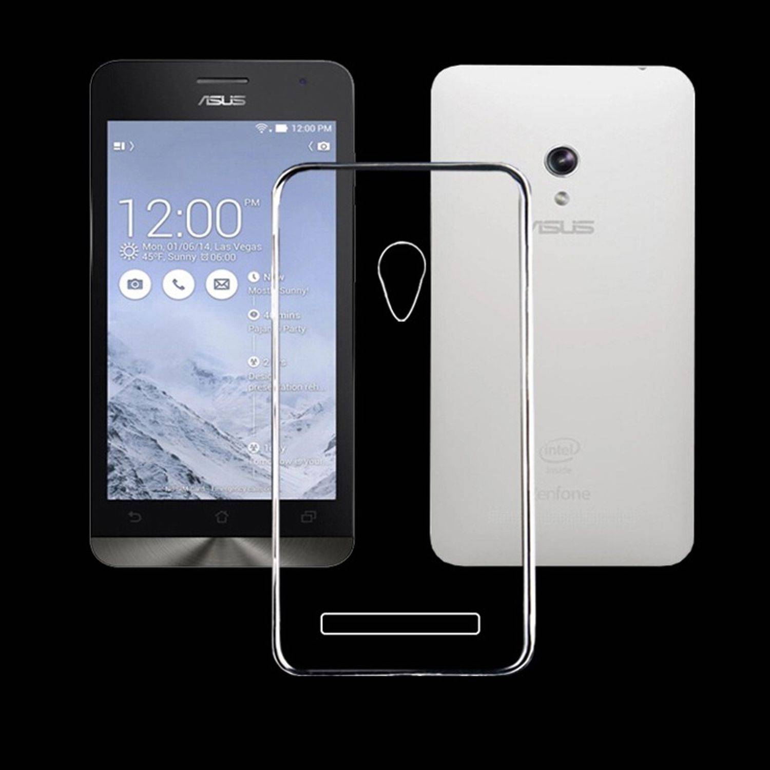 ASUS Zenfone 4 4,5 Zoll Handyhülle Backcover Transparent