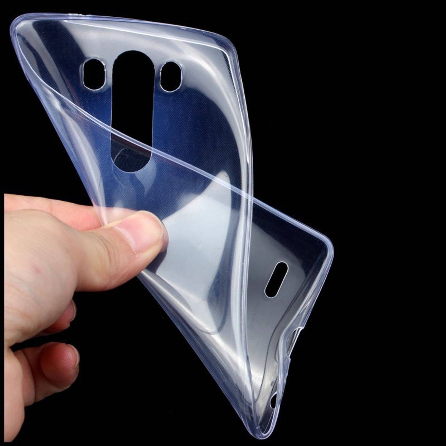 LG G3 S Handyhülle Ultra Dünn Bumper Backcover Transparent