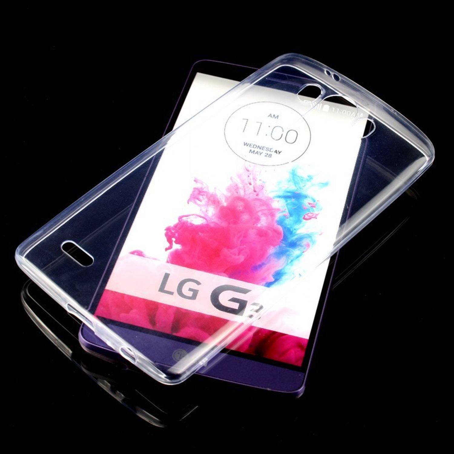 LG G3 S Handyhülle Ultra Dünn Bumper Backcover Transparent