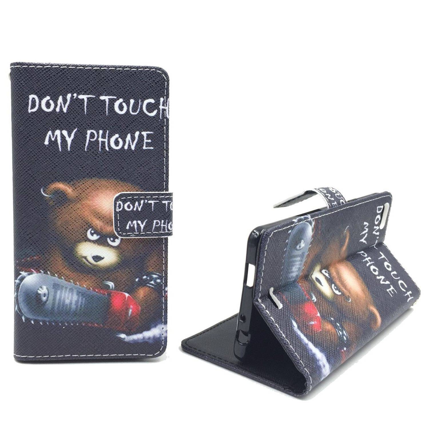 Wiko Highway Pure Handyhülle Bookcover Schwarz