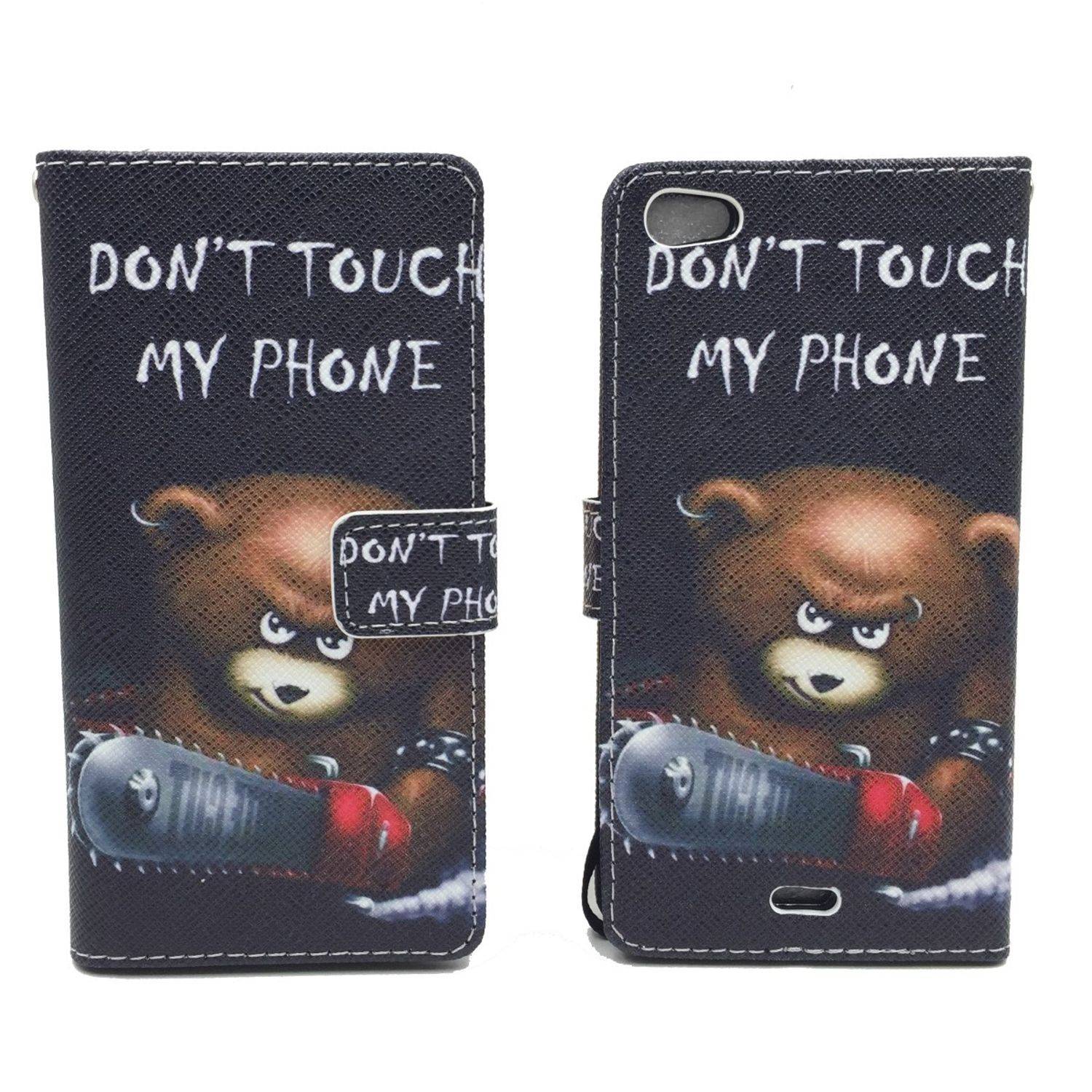 Wiko Highway Pure Handyhülle Bookcover Schwarz