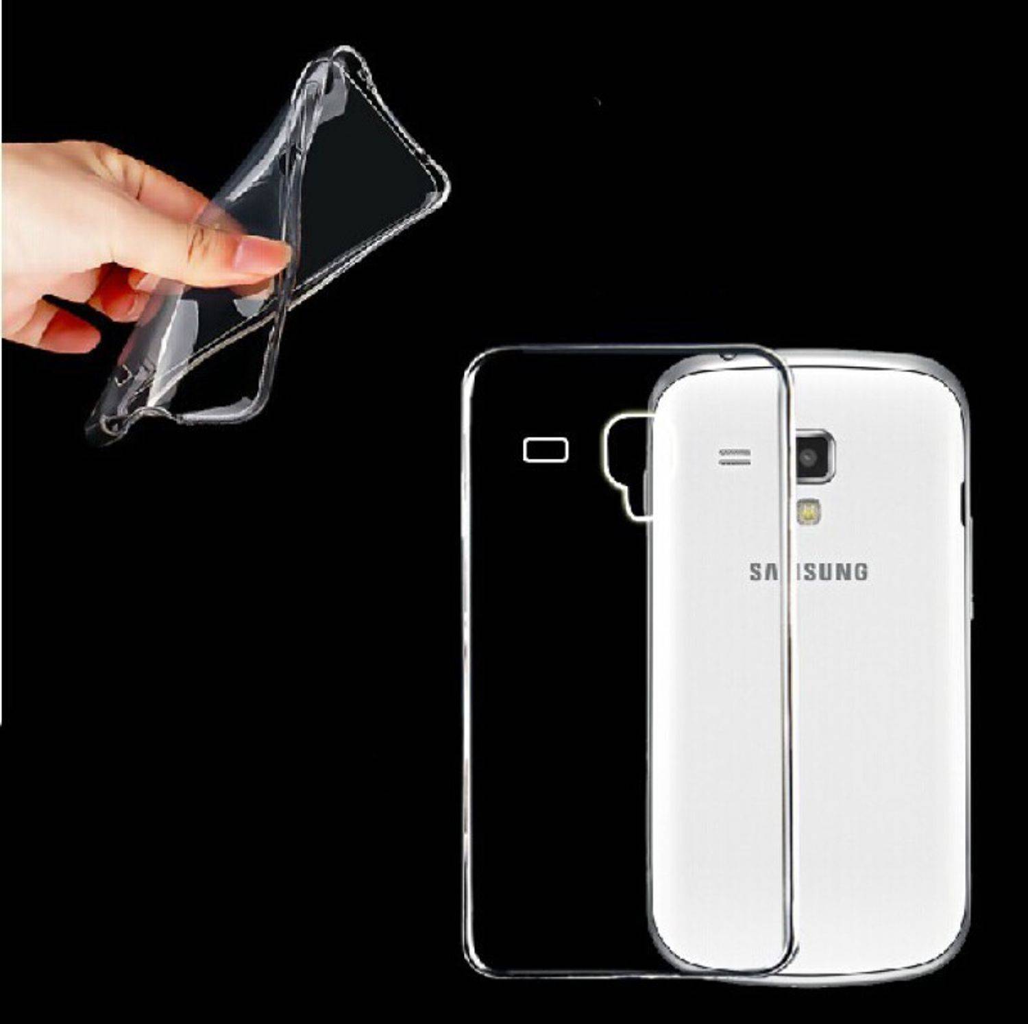 Samsung Galaxy S3 Mini Handyhülle Ultra Dünn Bumper Backcover Transparent