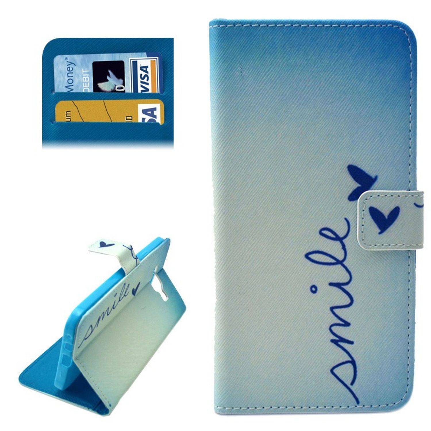 Samsung Galaxy E7 Handyhülle Backcover Blau