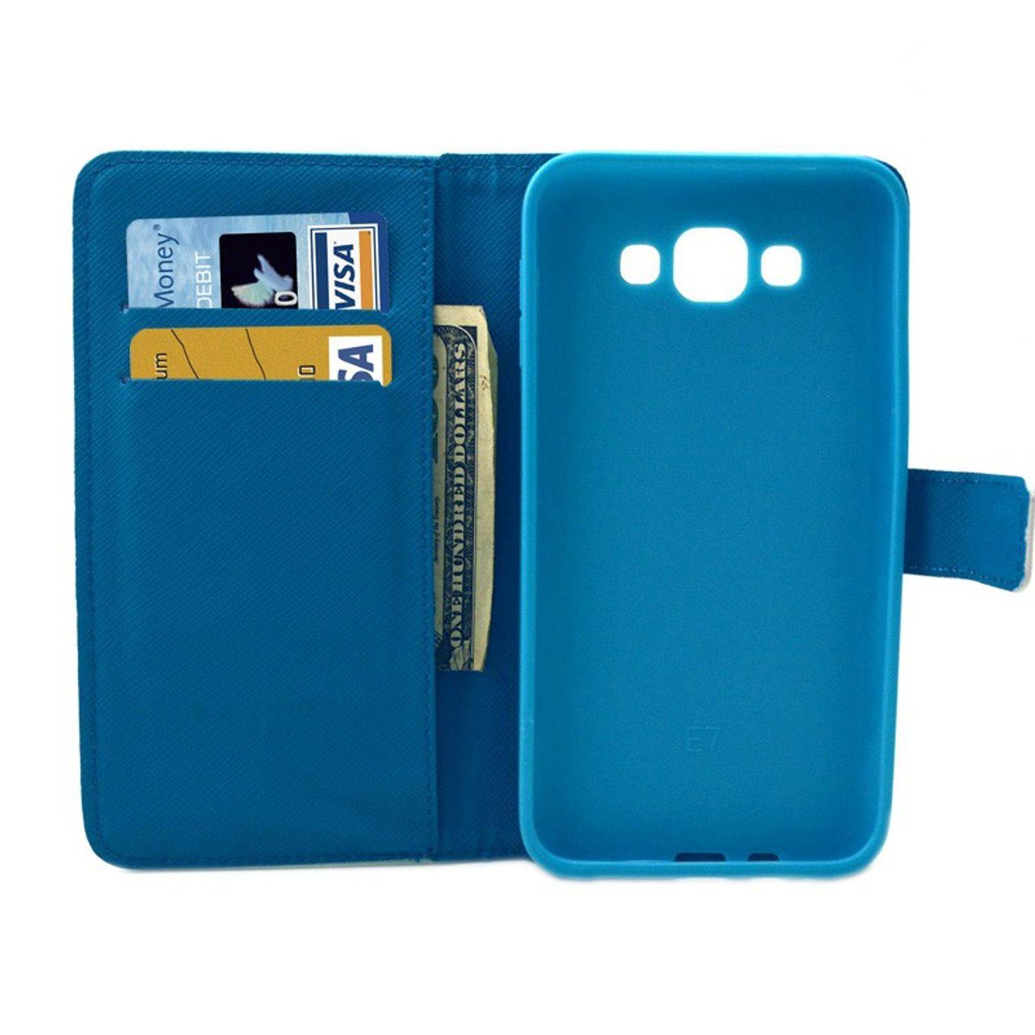 Samsung Galaxy E7 Handyhülle Backcover Blau