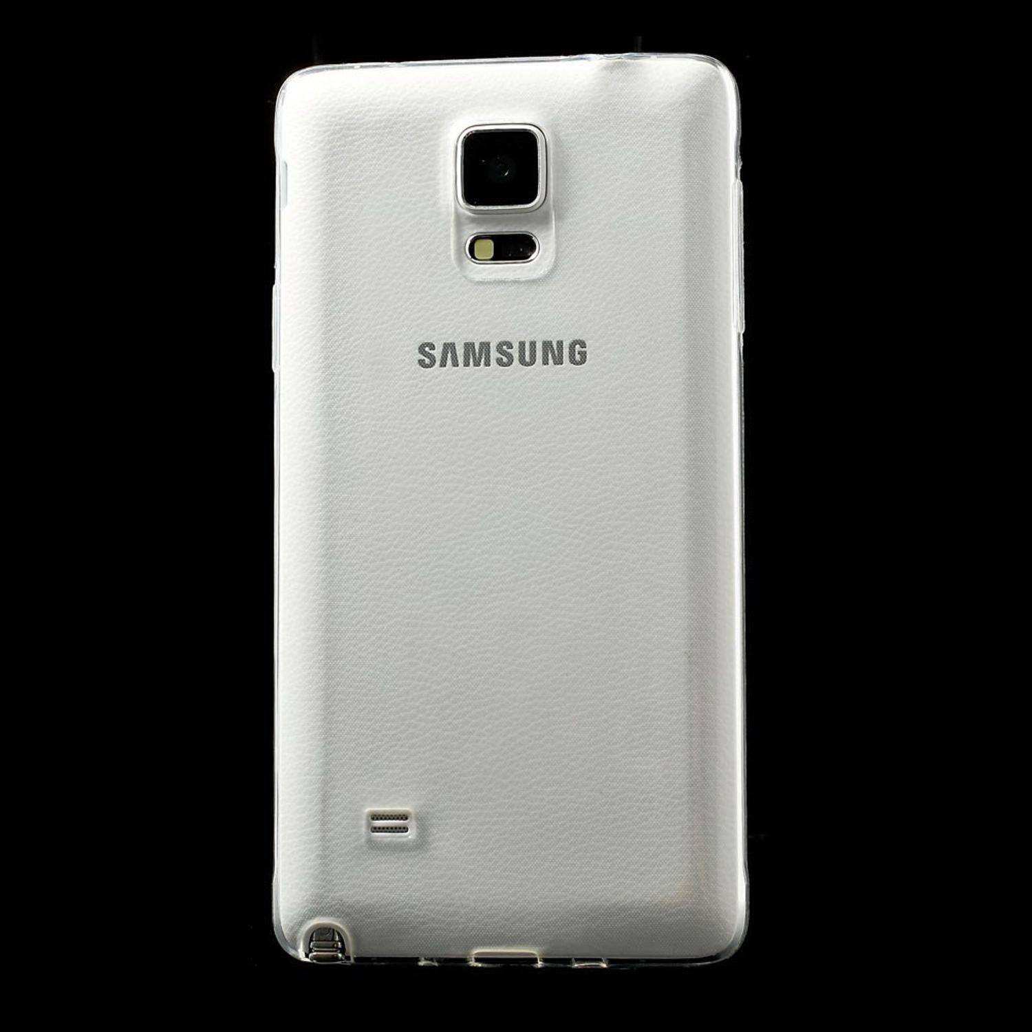 Samsung Galaxy Note 4 Handyhülle Ultra Dünn Bumper Backcover Transparent