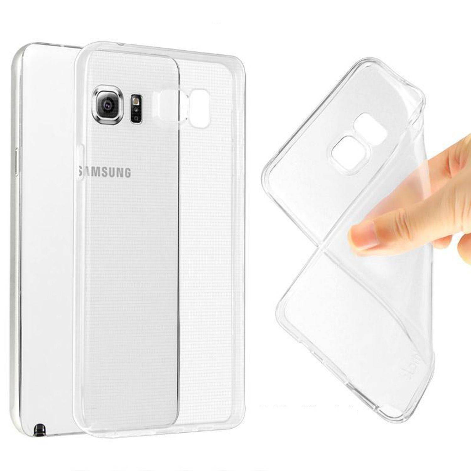Samsung Galaxy Note 5 Handyhülle Ultra Dünn Bumper Backcover Transparent