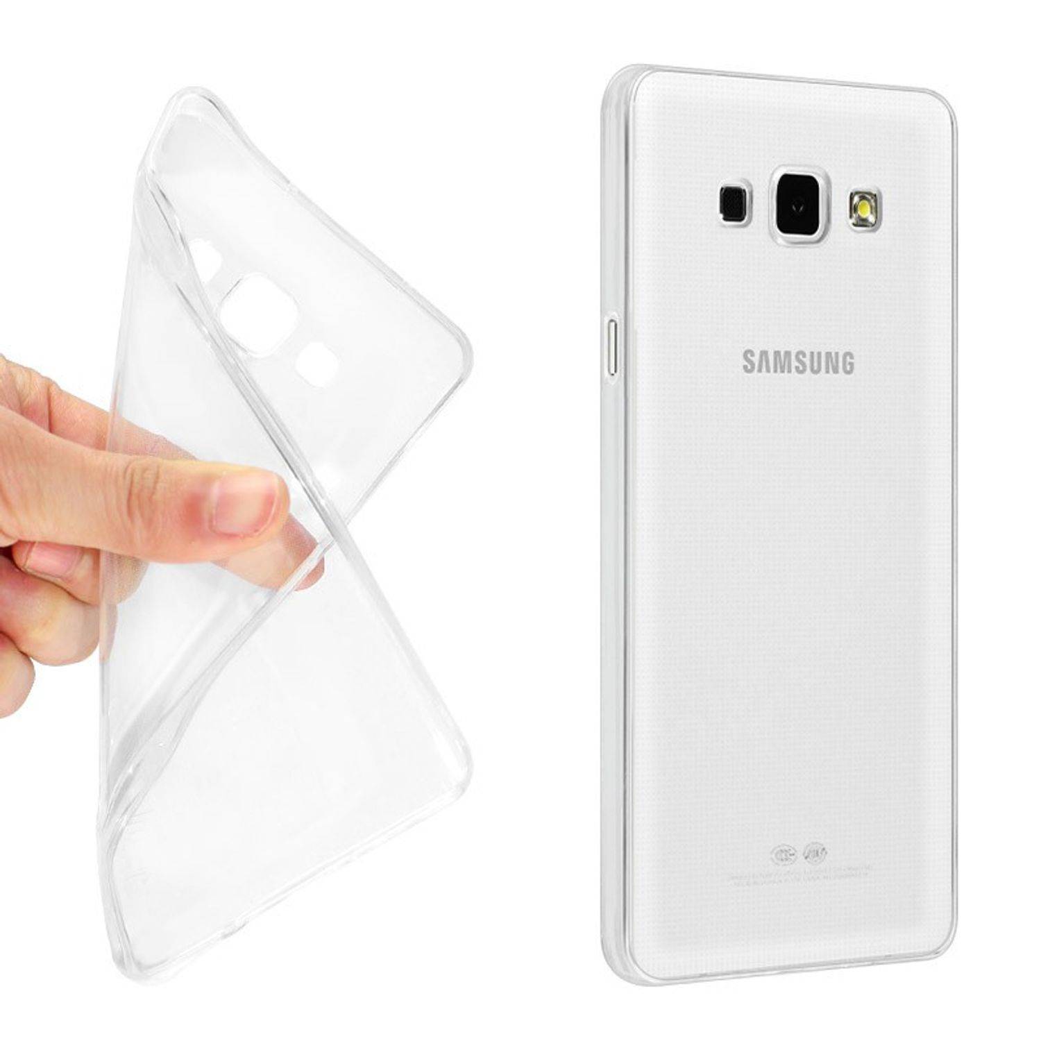 Samsung Galaxy A8 Handyhülle Ultra Dünn Bumper Backcover Transparent