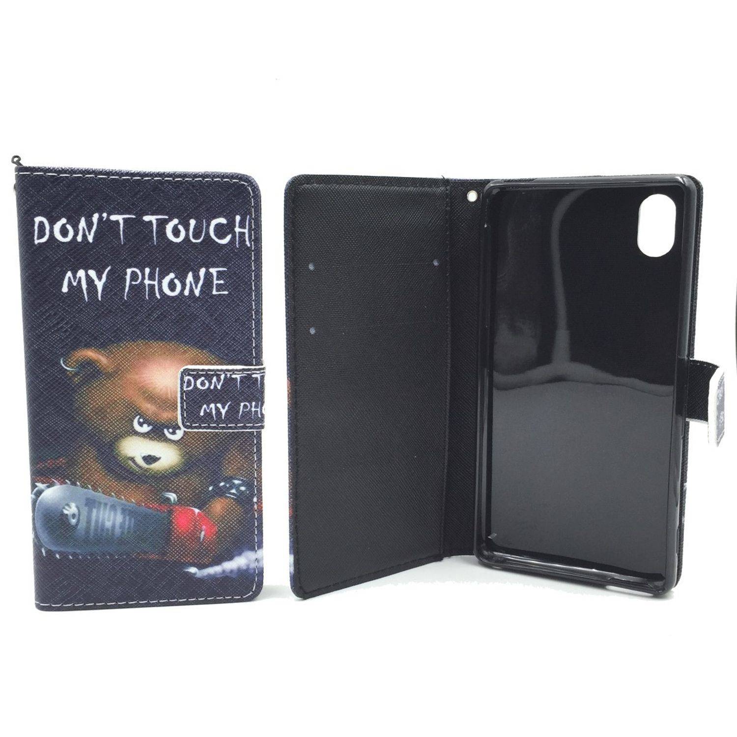 Sony Xperia M4 Aqua Handyhülle Bookcover Schwarz