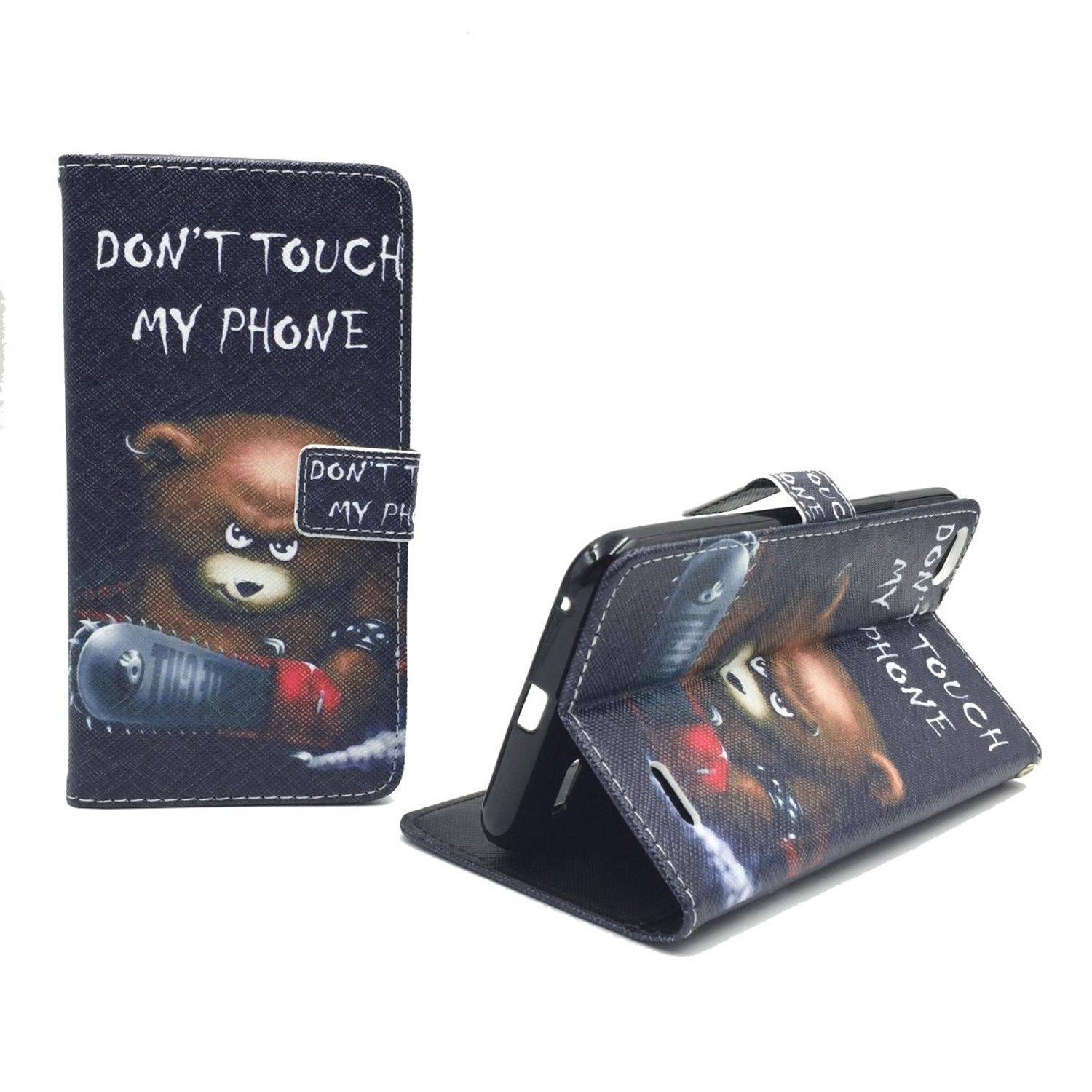 Vodafone Smart Ultra 6 Handyhülle Bookcover Schwarz