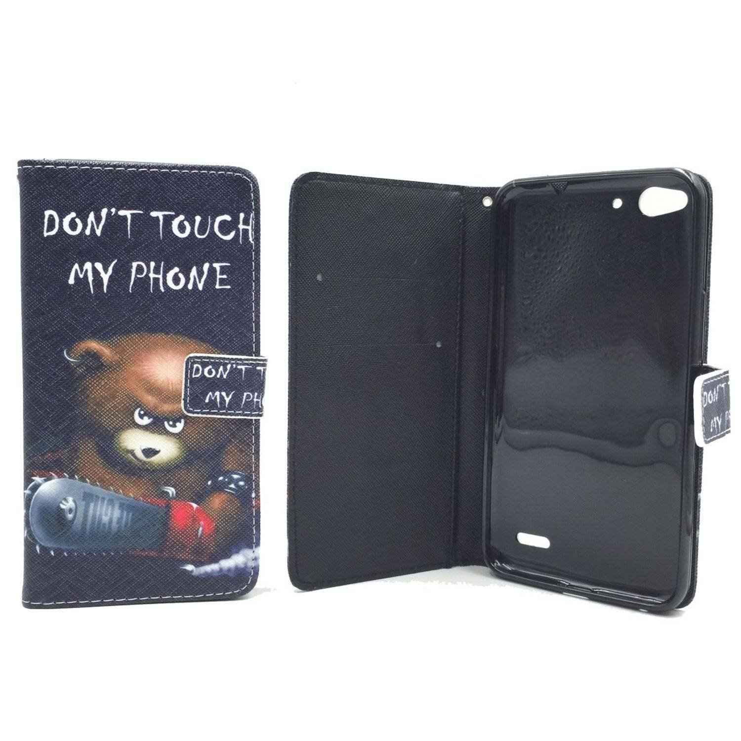 Vodafone Smart Ultra 6 Handyhülle Bookcover Schwarz