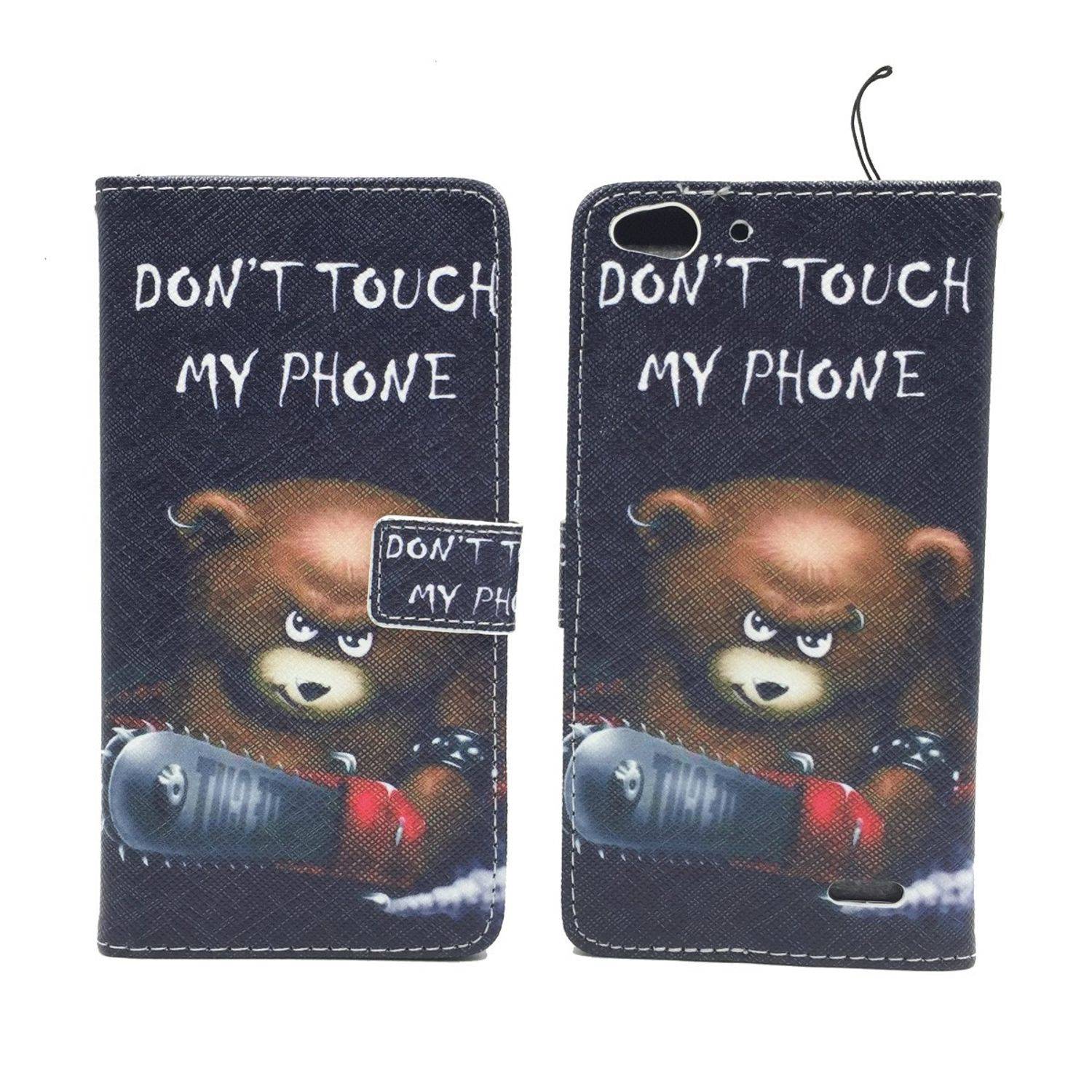 Vodafone Smart Ultra 6 Handyhülle Bookcover Schwarz