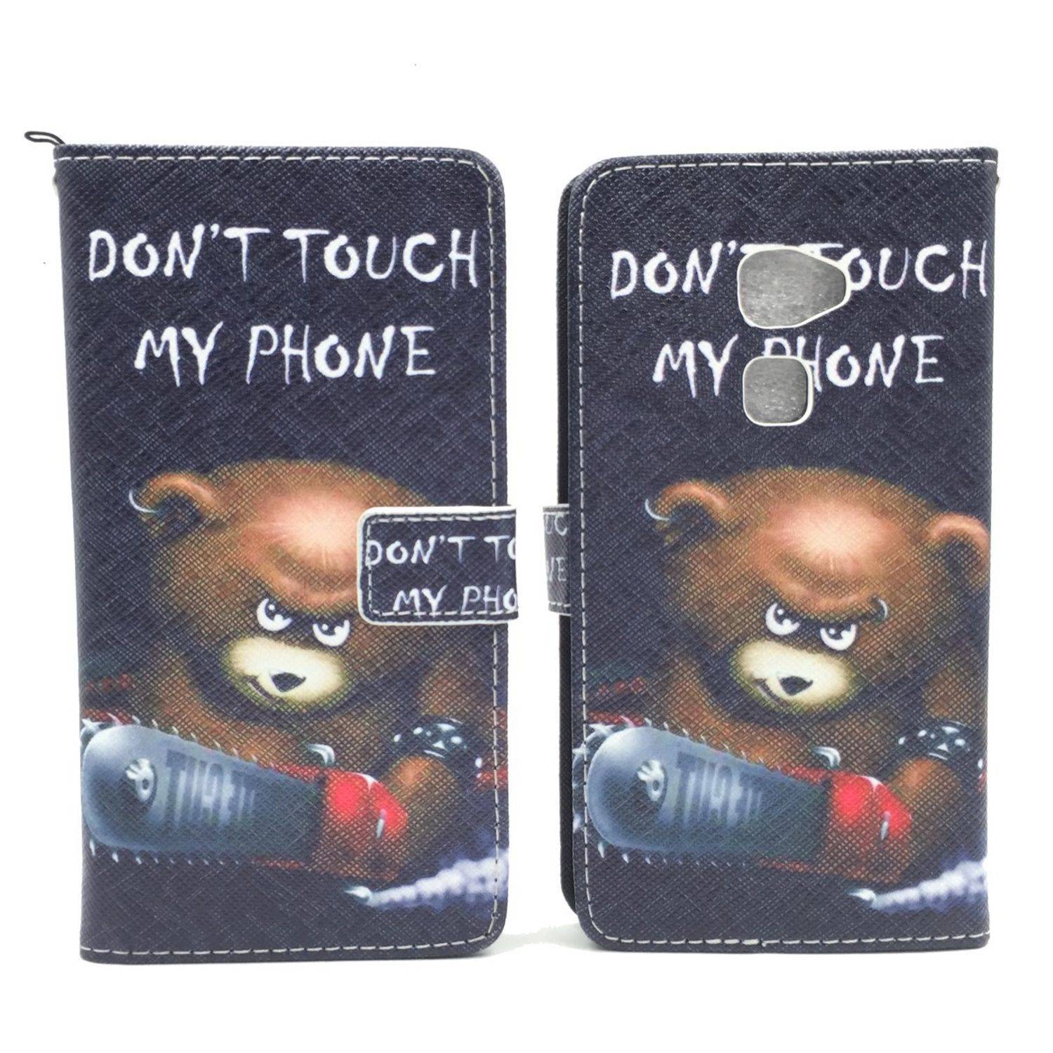 Huawei Mate S Handyhülle Bookcover Schwarz