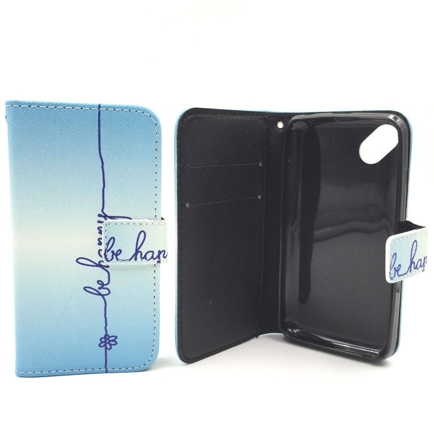 Wiko Sunset 2 Handyhülle Bookcover Blau