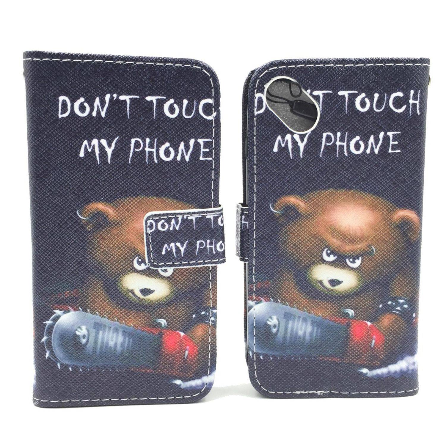 Wiko Sunset 2 Handyhülle Bookcover Schwarz