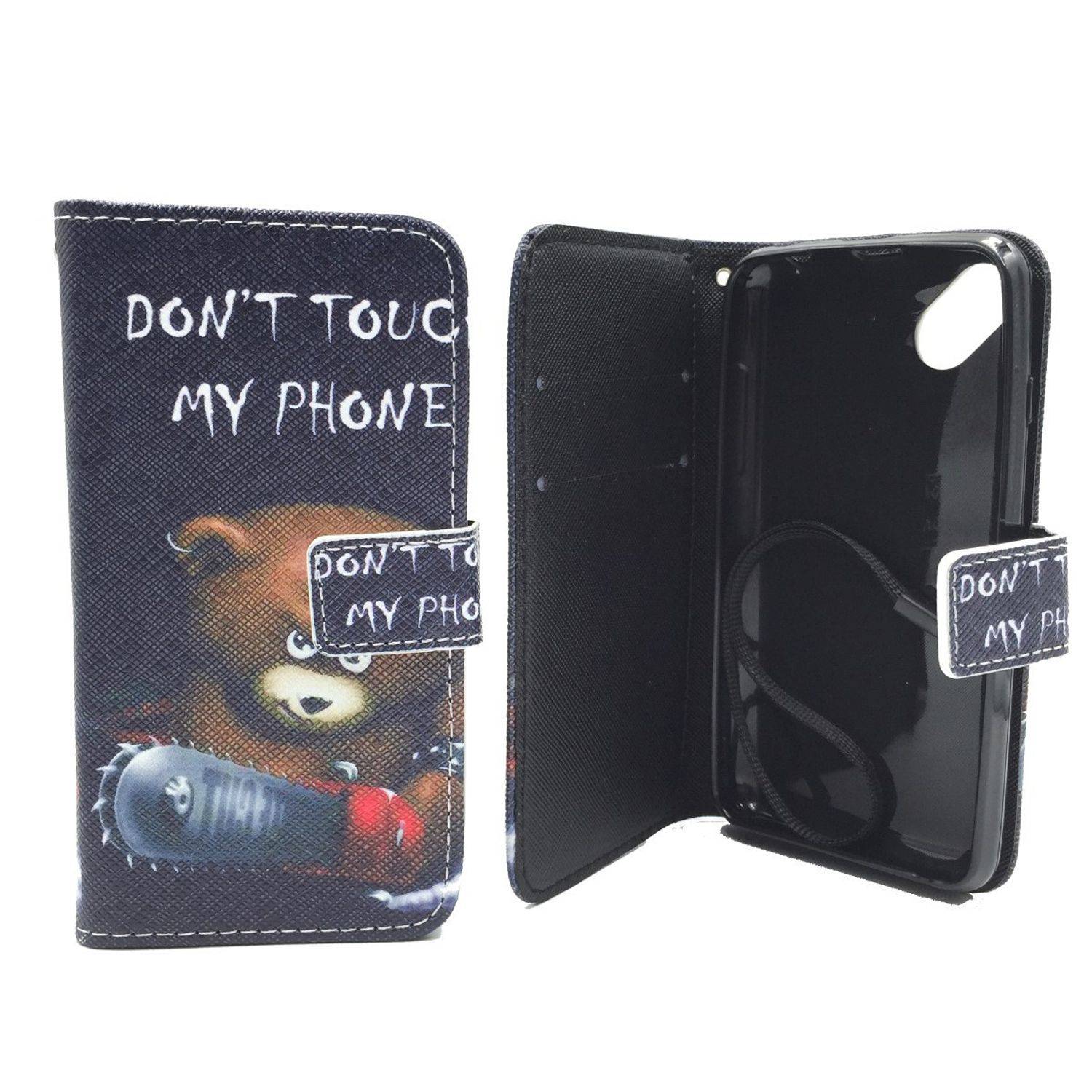 Wiko Sunset 2 Handyhülle Bookcover Schwarz