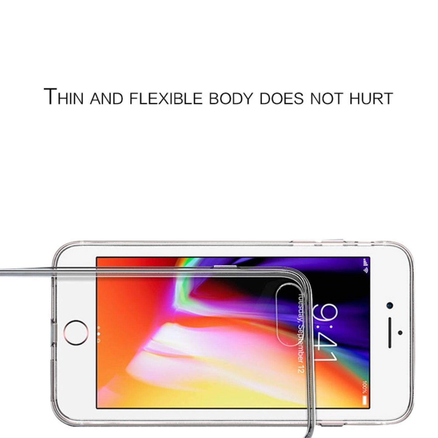 Apple iPhone SE 2020 Handyhülle Ultra Dünn Bumper Backcover Transparent