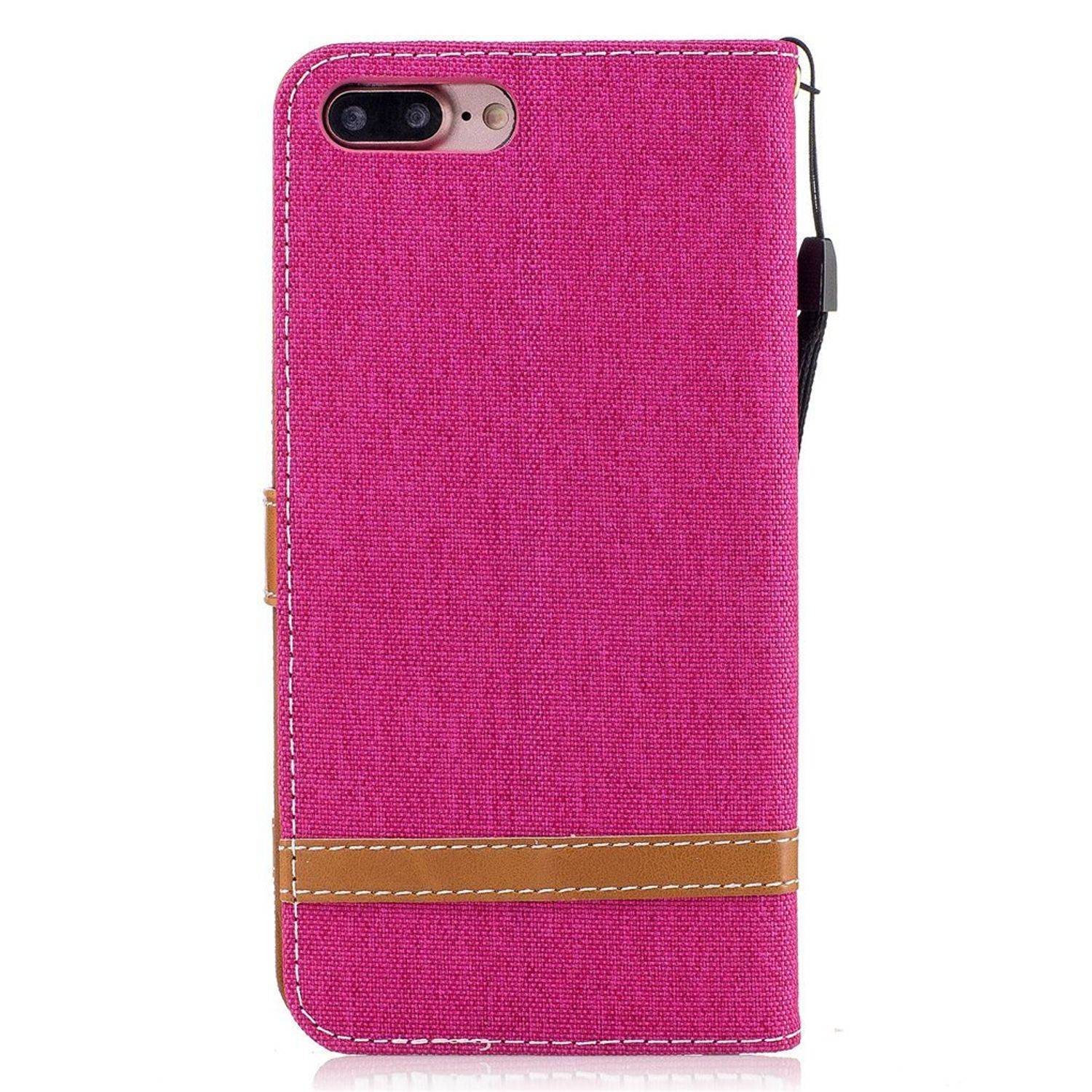 Apple iPhone 8 Plus Handyhülle Bookcover Rosa