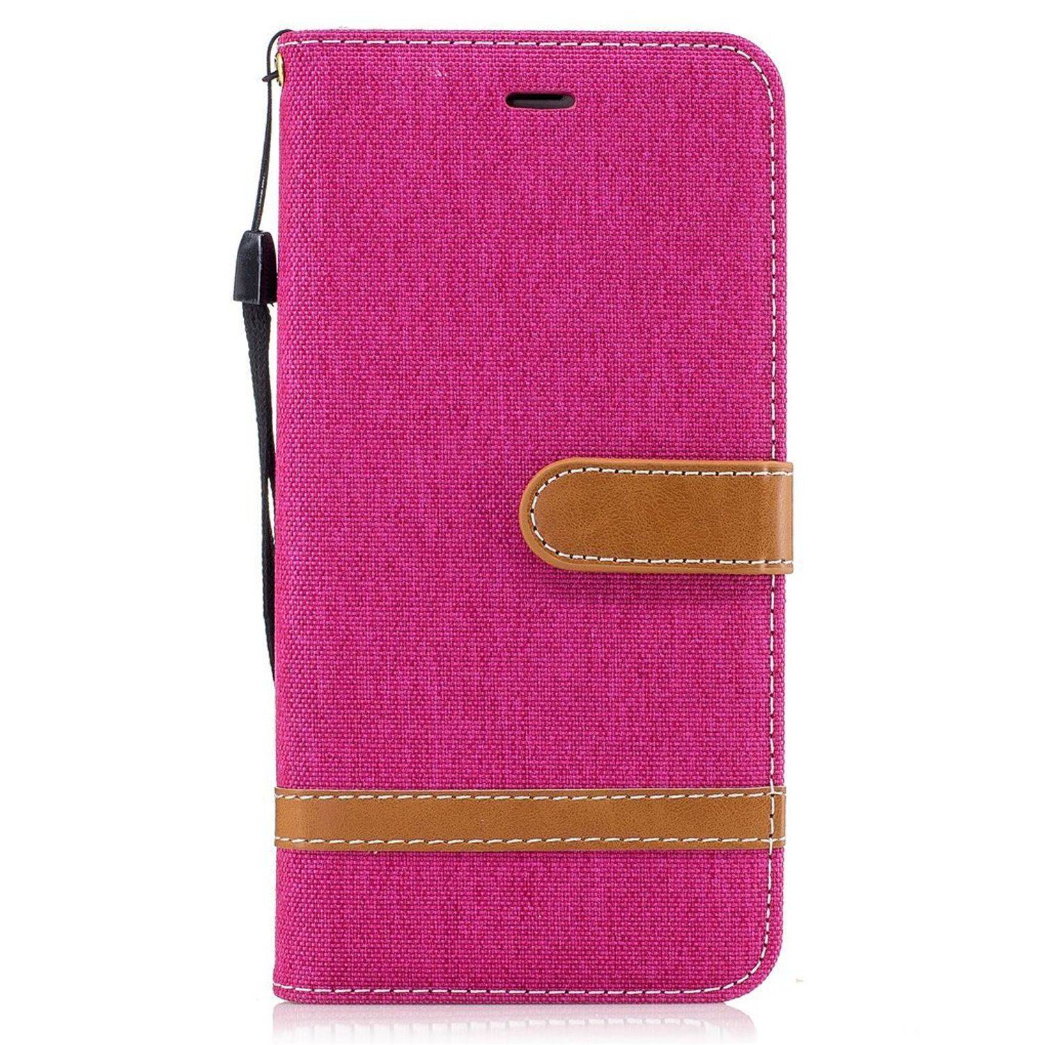 Apple iPhone 8 Plus Handyhülle Bookcover Rosa