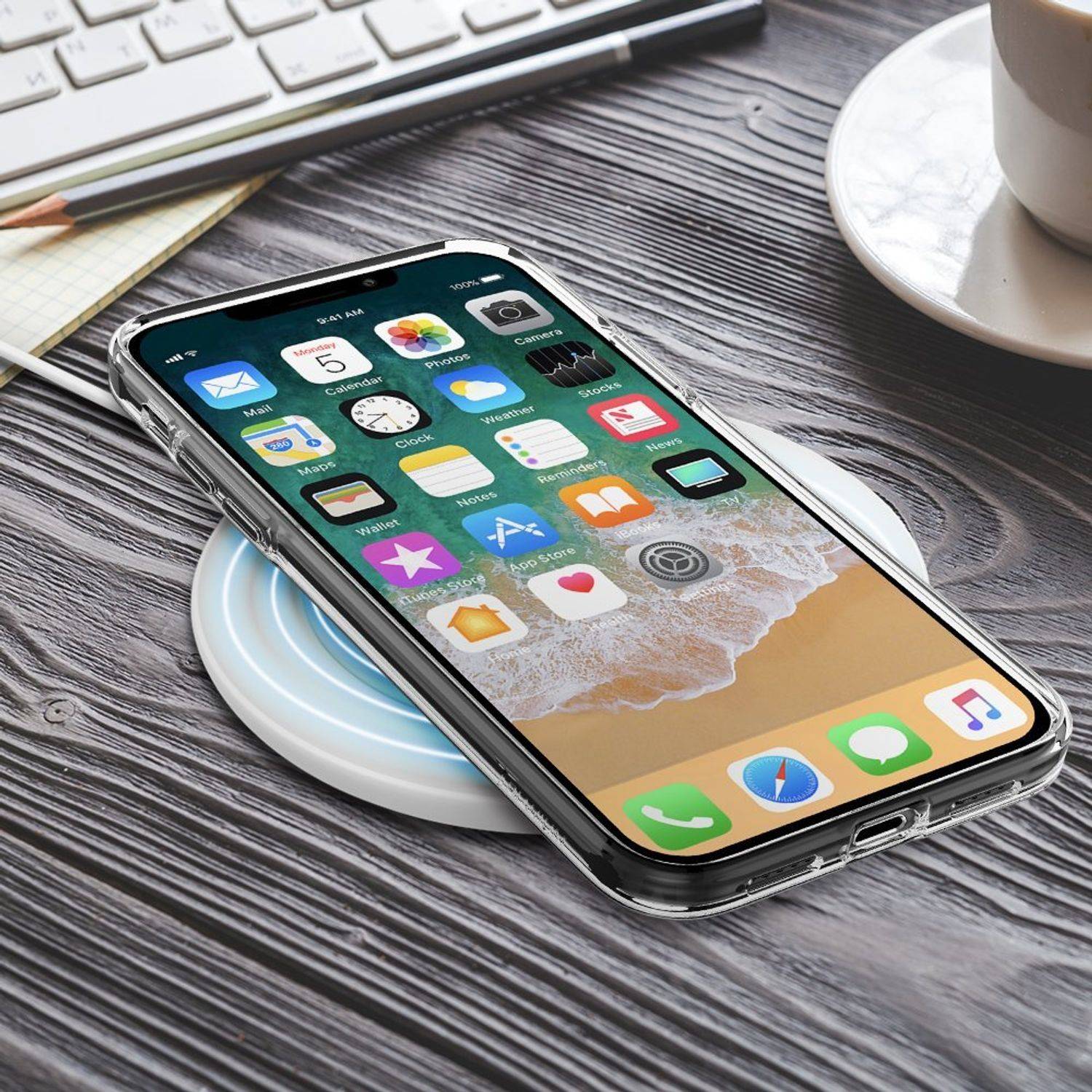 Apple iPhone X / iPhone XS Handyhülle Ultra Dünn Bumper Backcover Transparent