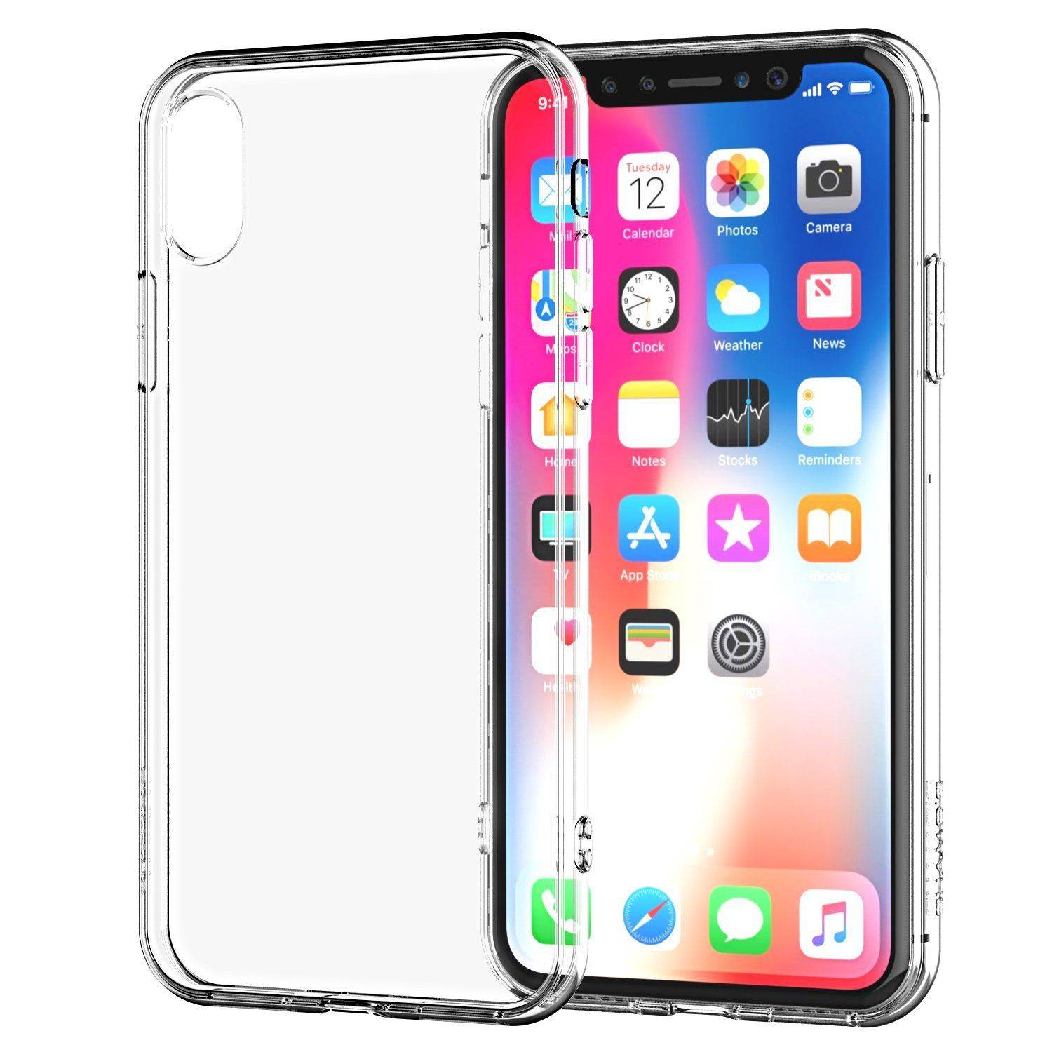 Apple iPhone X / iPhone XS Handyhülle Ultra Dünn Bumper Backcover Transparent