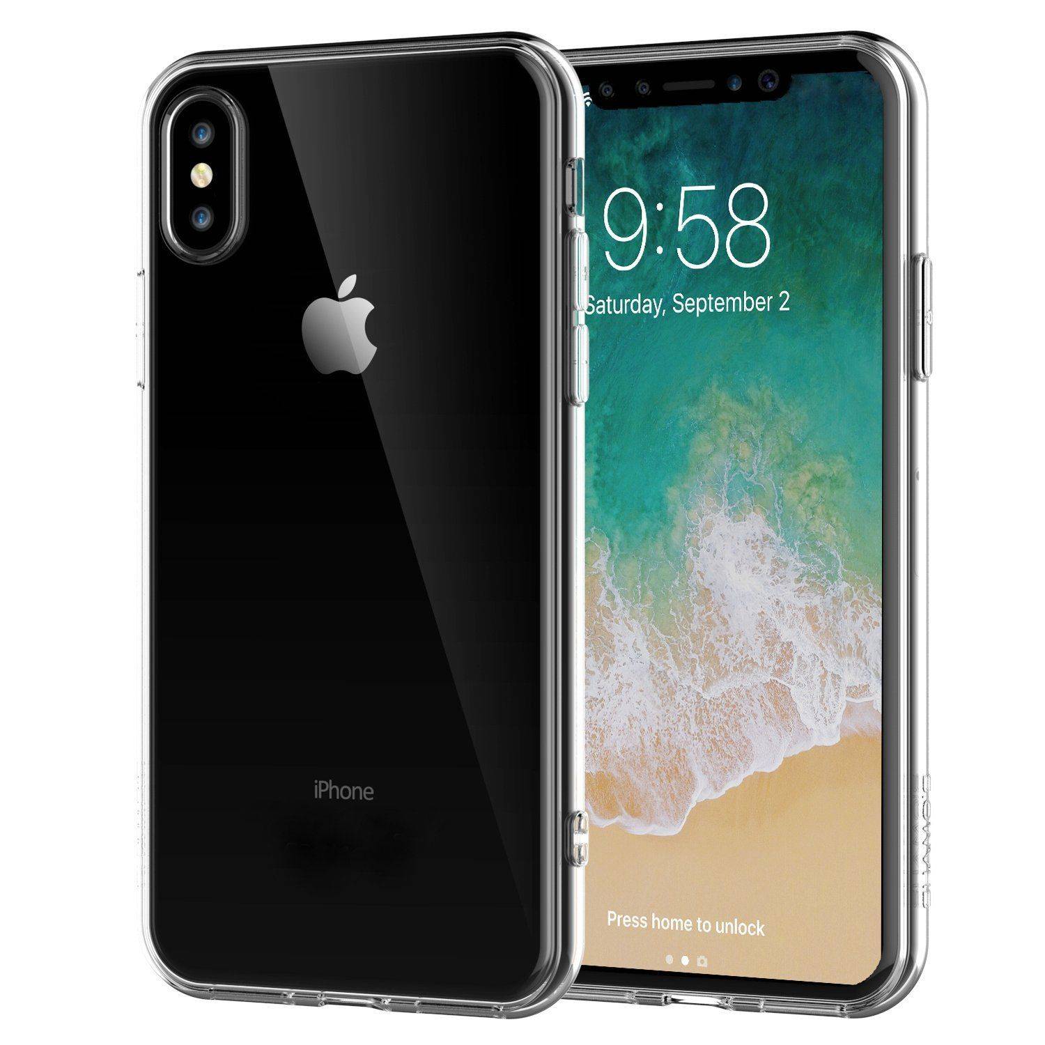 Apple iPhone X / iPhone XS Handyhülle Ultra Dünn Bumper Backcover Transparent