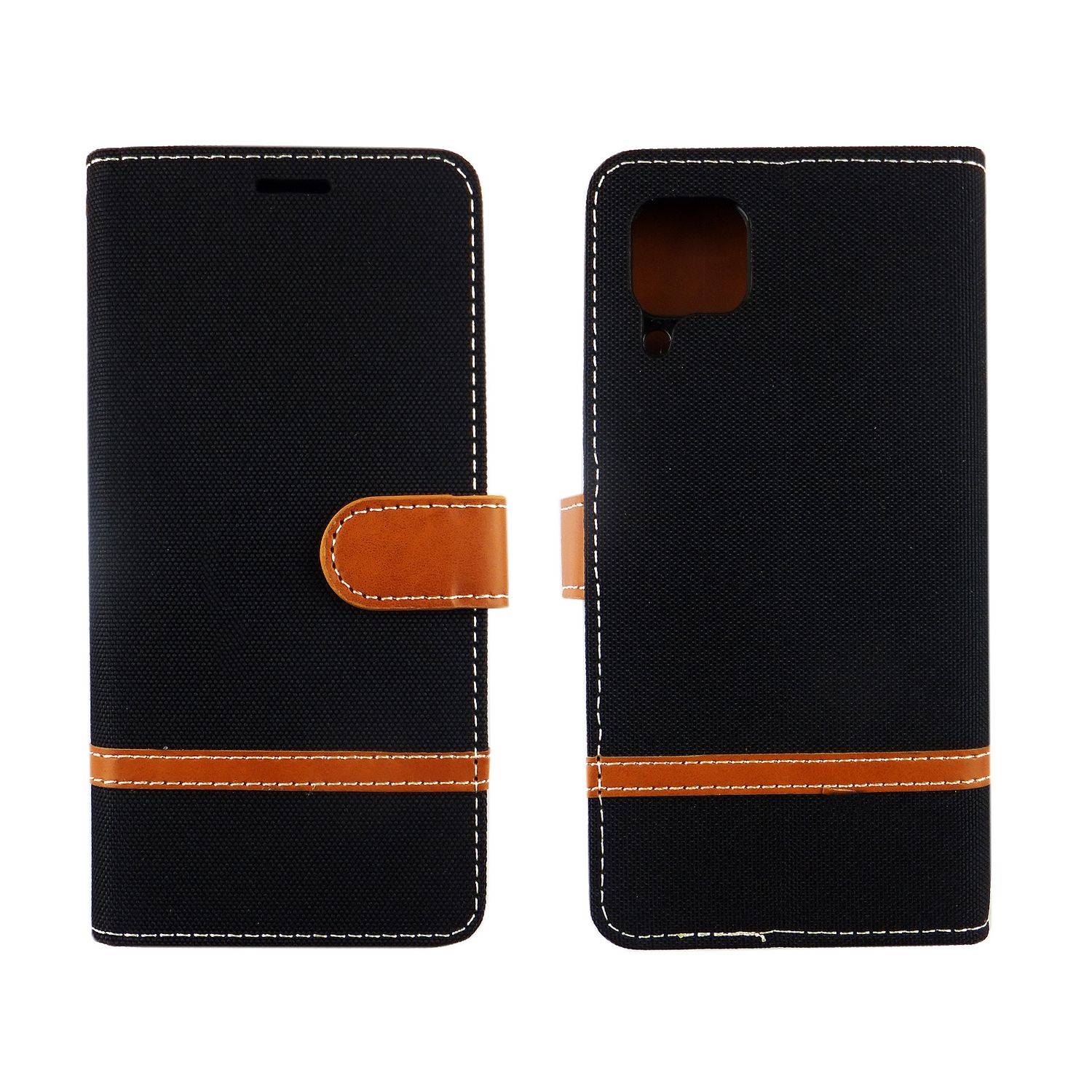 Huawei P40 Lite Handyhülle Bookcover Schwarz
