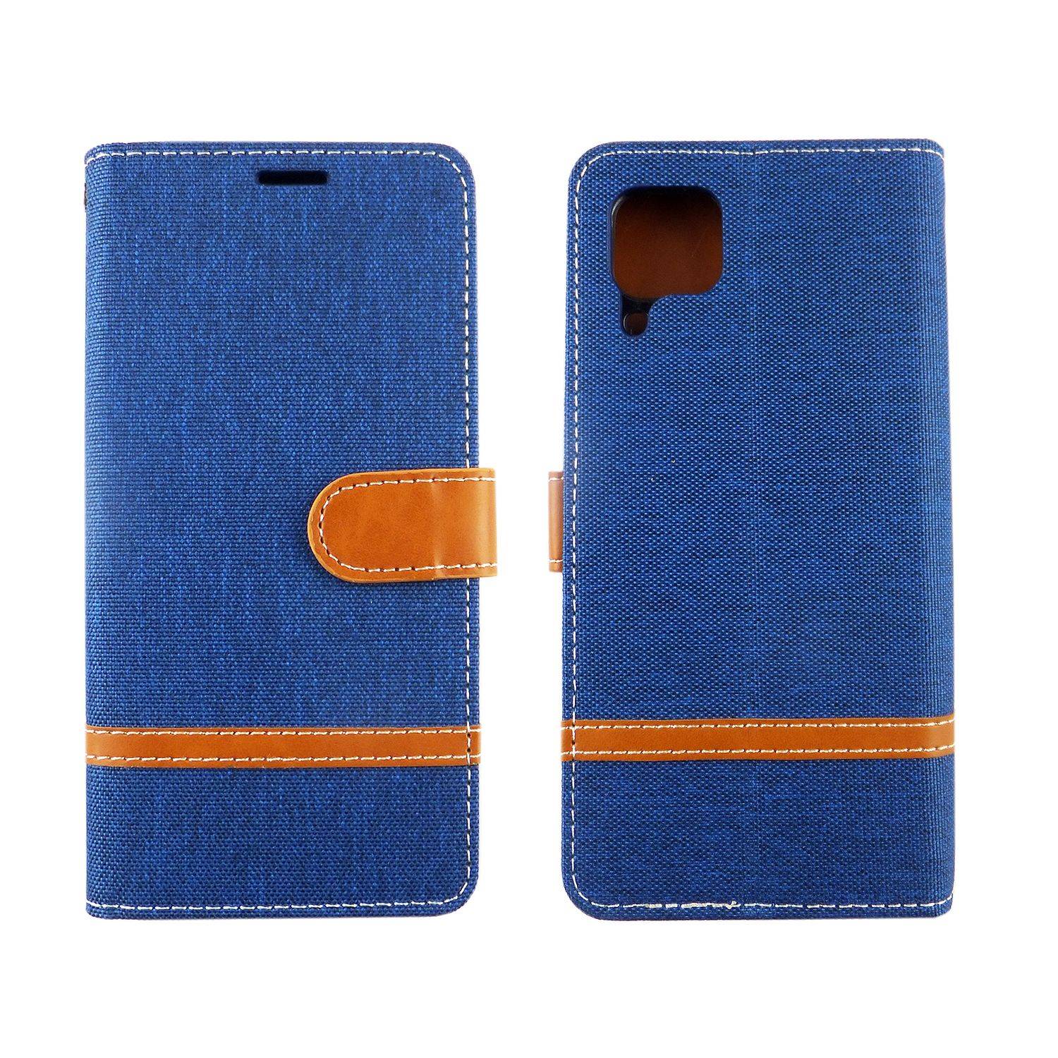 Huawei P40 Lite Handyhülle Bookcover Blau