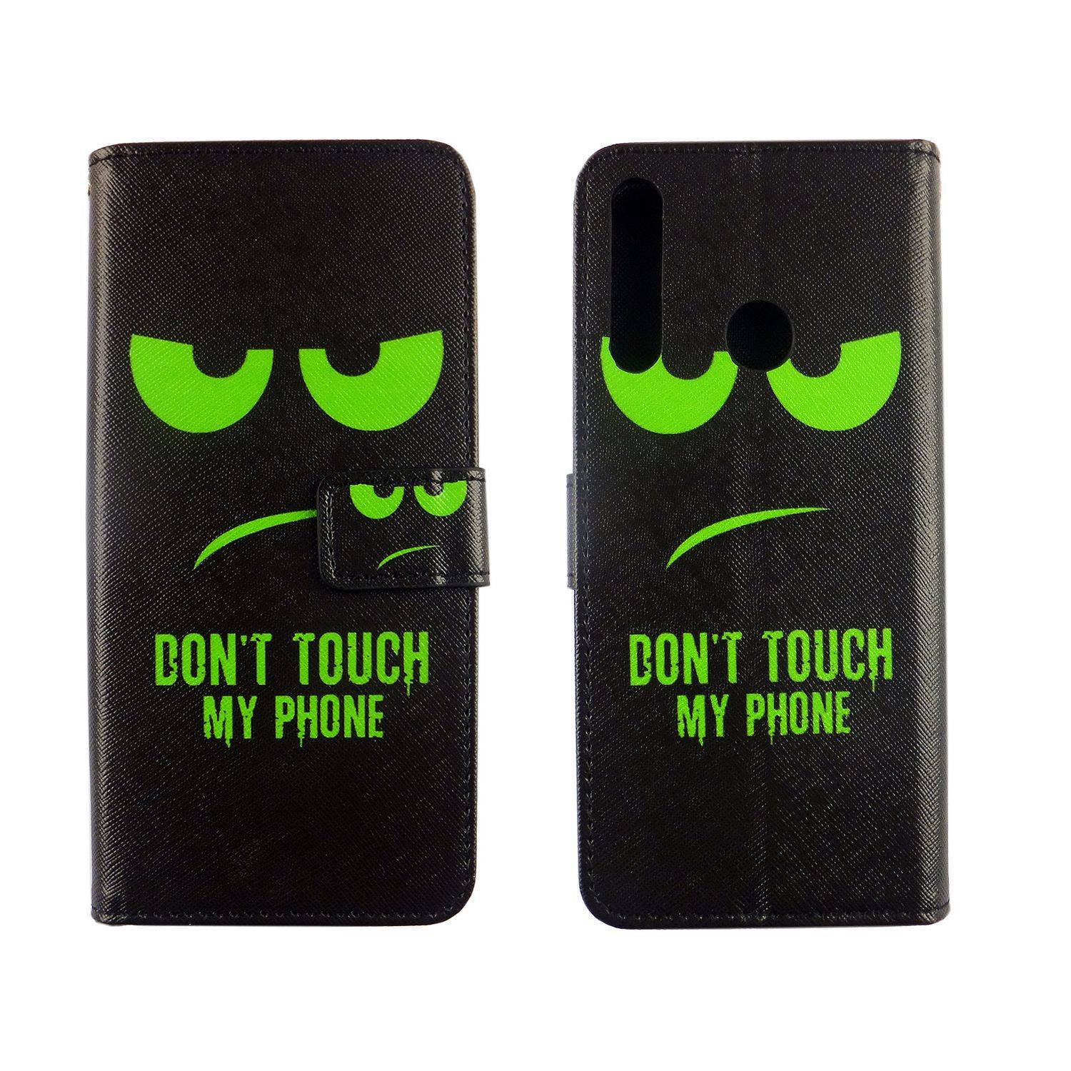 Huawei Y6p Handyhülle Bookcover Schwarz