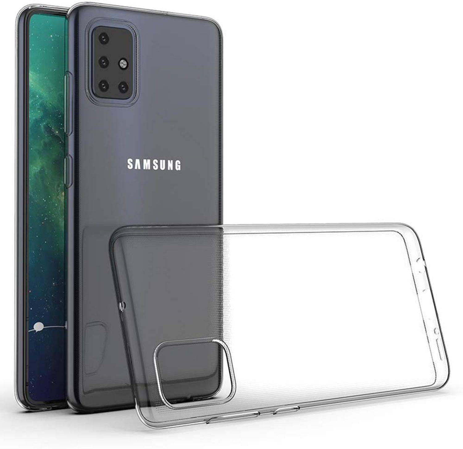 Samsung Galaxy A51 Handyhülle Ultra Dünn Bumper Backcover Transparent