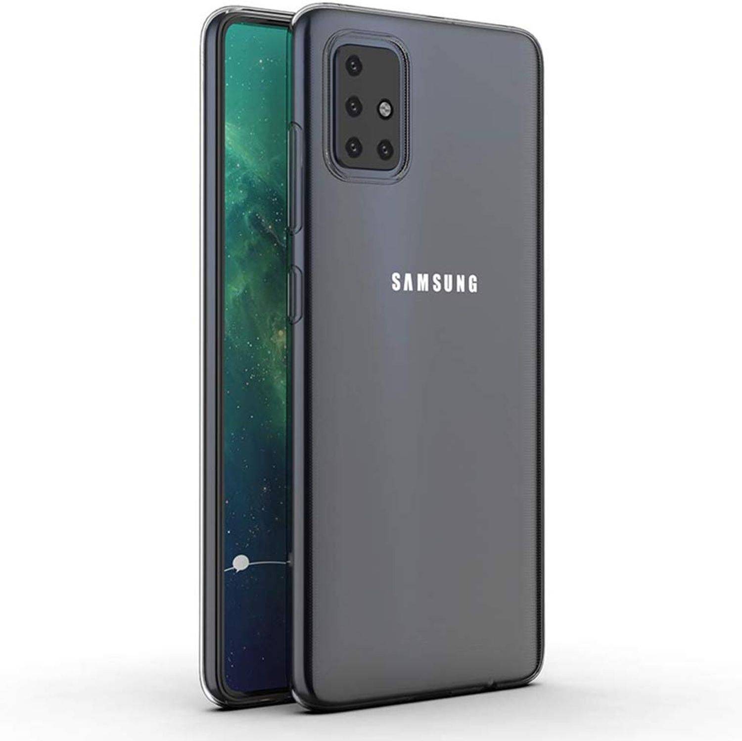 Samsung Galaxy A51 Handyhülle Ultra Dünn Bumper Backcover Transparent