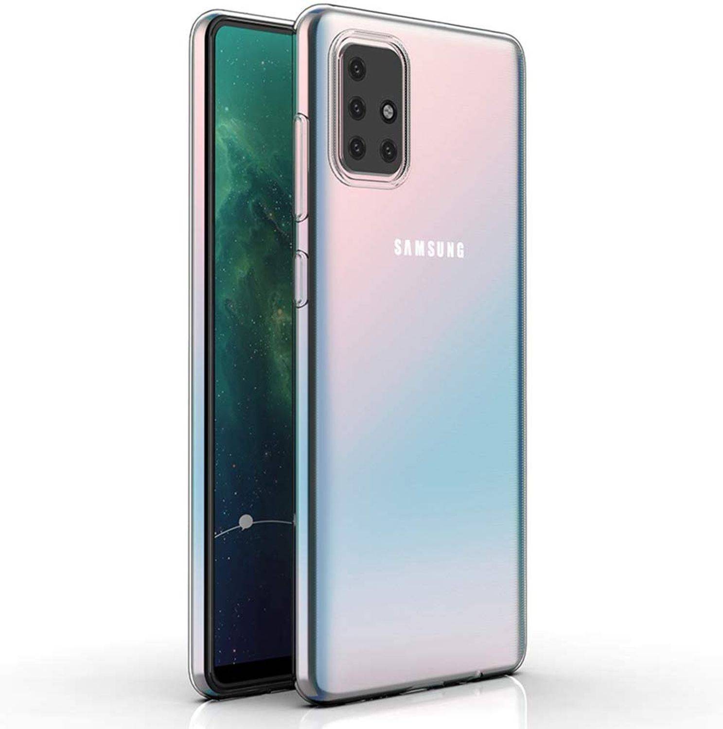 Samsung Galaxy A71 Handyhülle Ultra Dünn Bumper Backcover Transparent