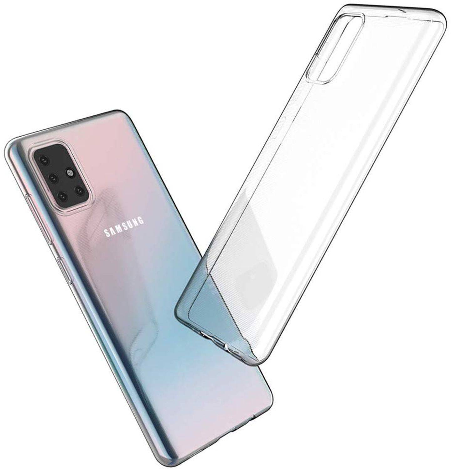 Samsung Galaxy A71 Handyhülle Ultra Dünn Bumper Backcover Transparent