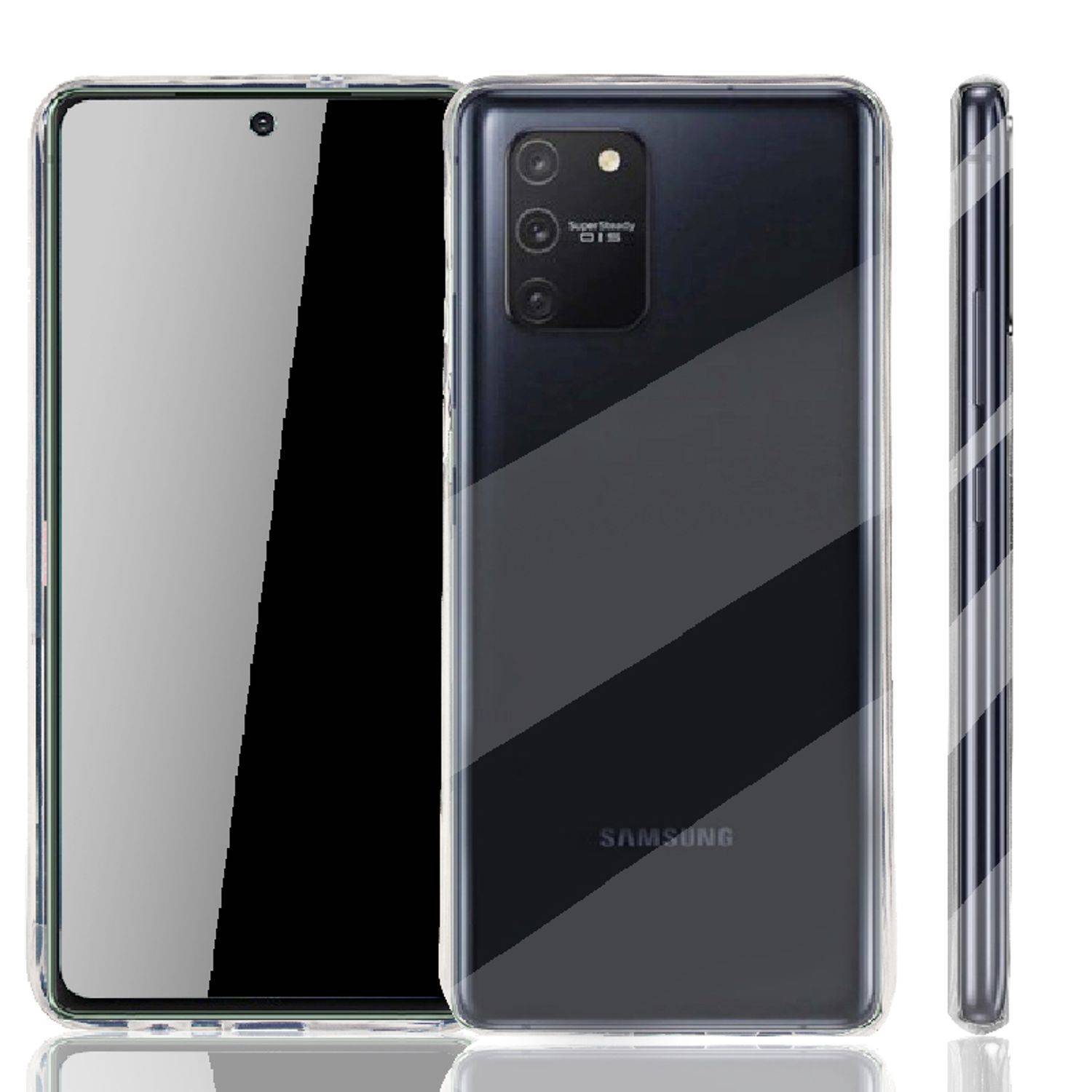 Samsung Galaxy A91 Handyhülle Ultra Dünn Bumper Backcover Transparent