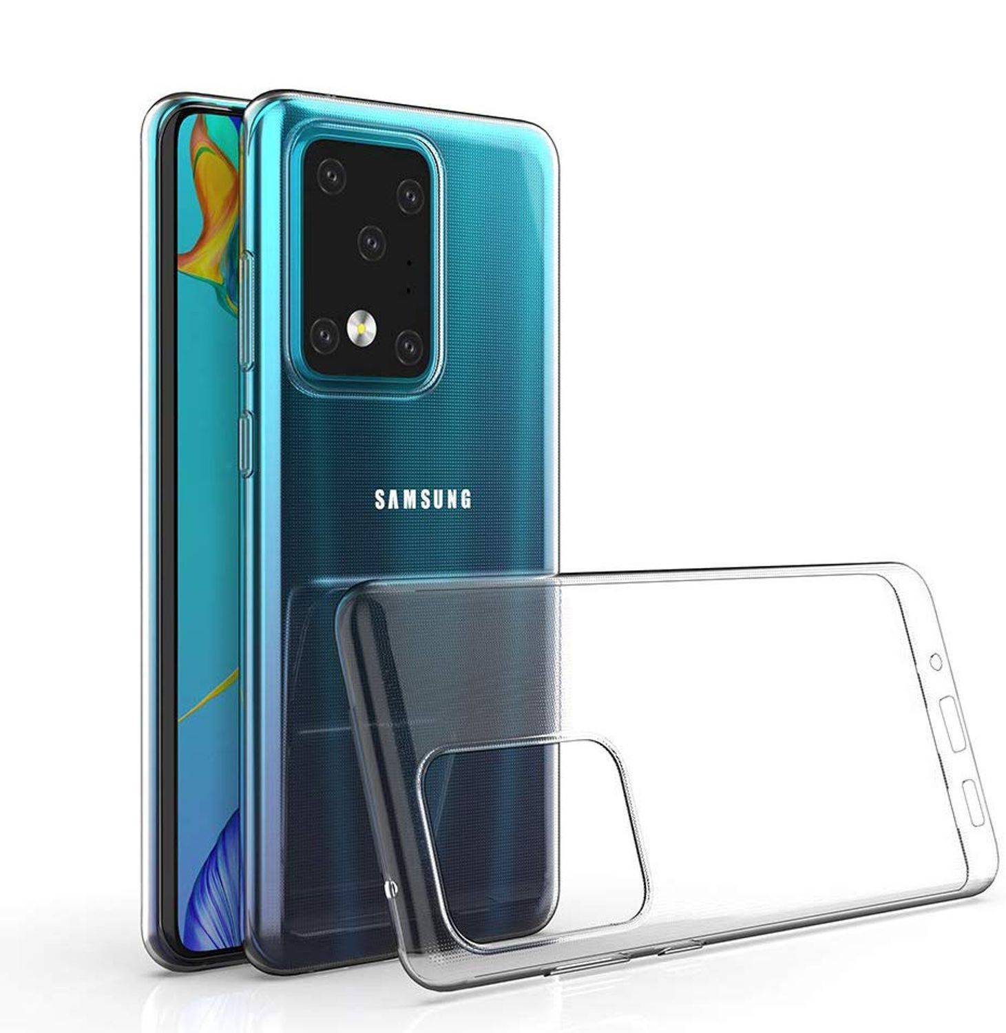 Samsung Galaxy S20 Ultra Handyhülle Ultra Dünn Bumper Backcover Transparent