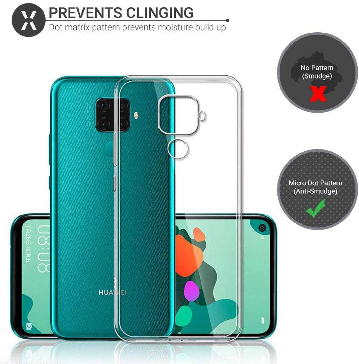 Huawei Mate 30 Lite Handyhülle Ultra Dünn Bumper Backcover Transparent