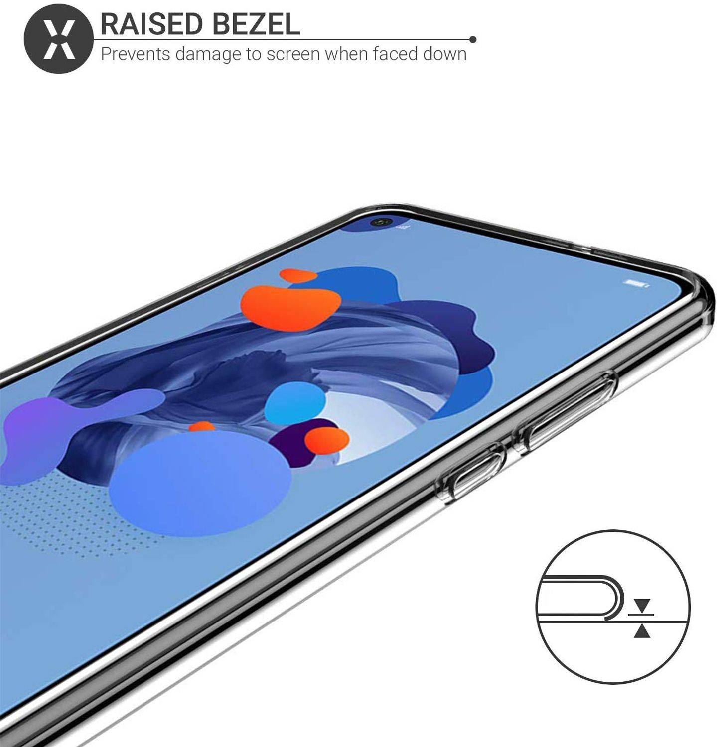 Huawei Mate 30 Lite Handyhülle Ultra Dünn Bumper Backcover Transparent