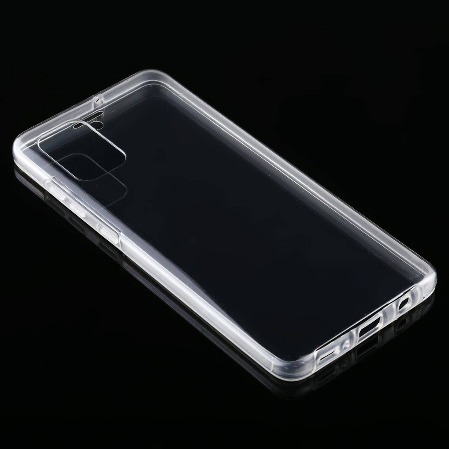 Samsung Galaxy A71 Handyhülle Full-Cover 360 Grad Full Cover Transparent