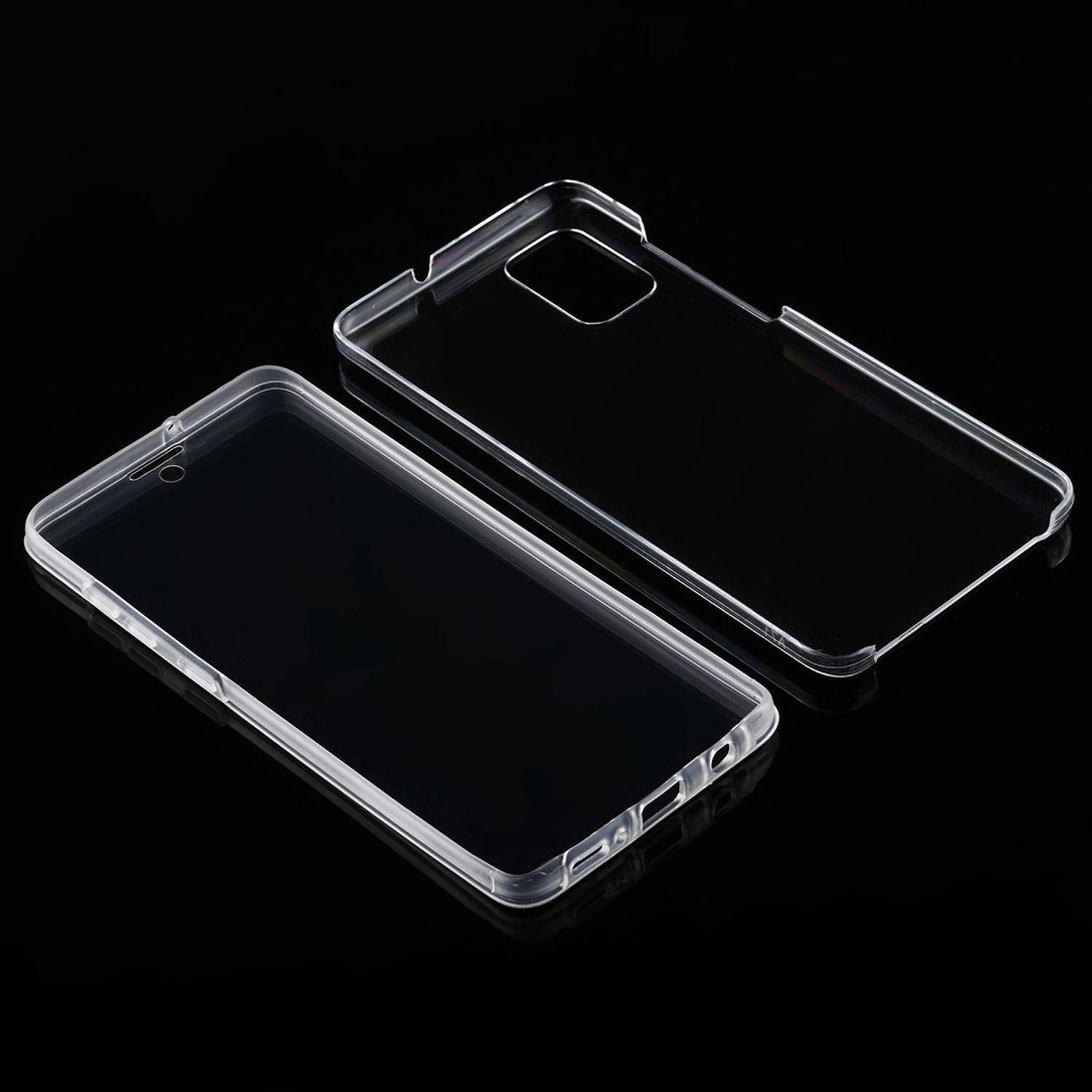 Samsung Galaxy A71 Handyhülle Full-Cover 360 Grad Full Cover Transparent