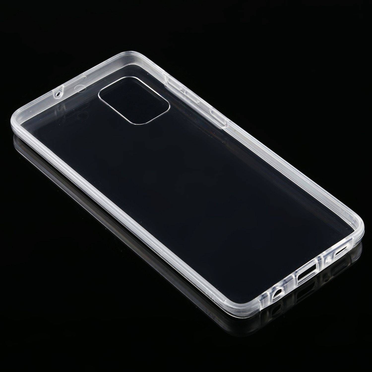Samsung Galaxy A71 Handyhülle Full-Cover 360 Grad Full Cover Transparent