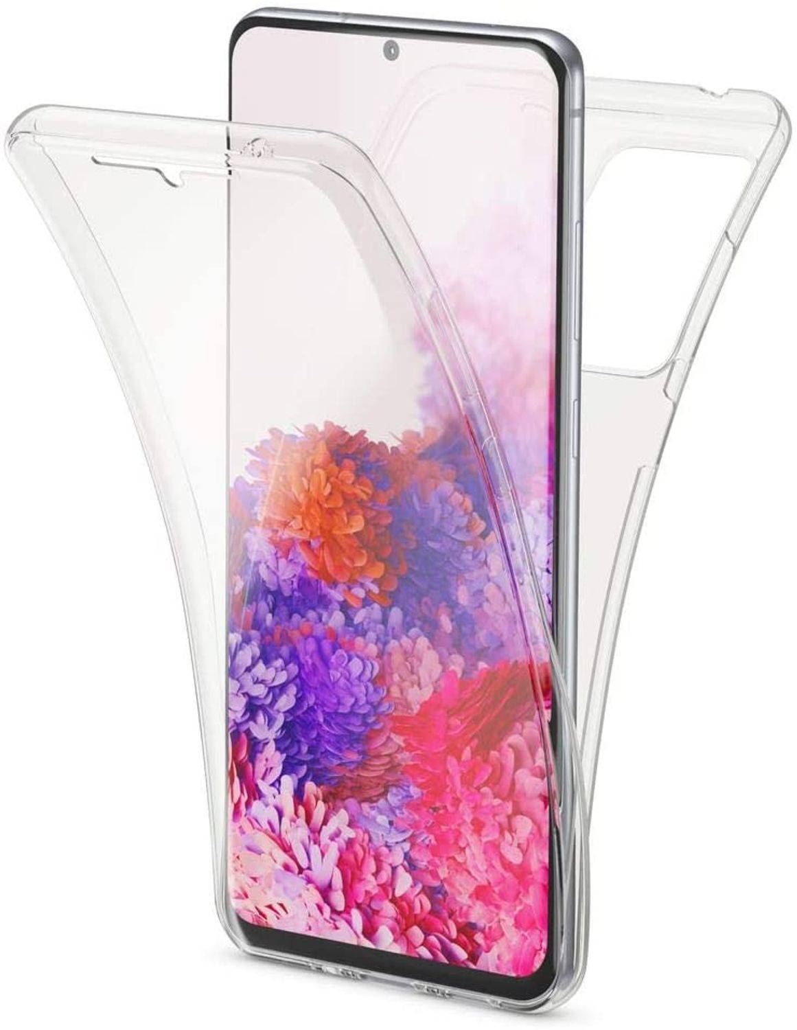 Samsung Galaxy S20 Ultra Handyhülle Full-Cover 360 Grad Full Cover Transparent