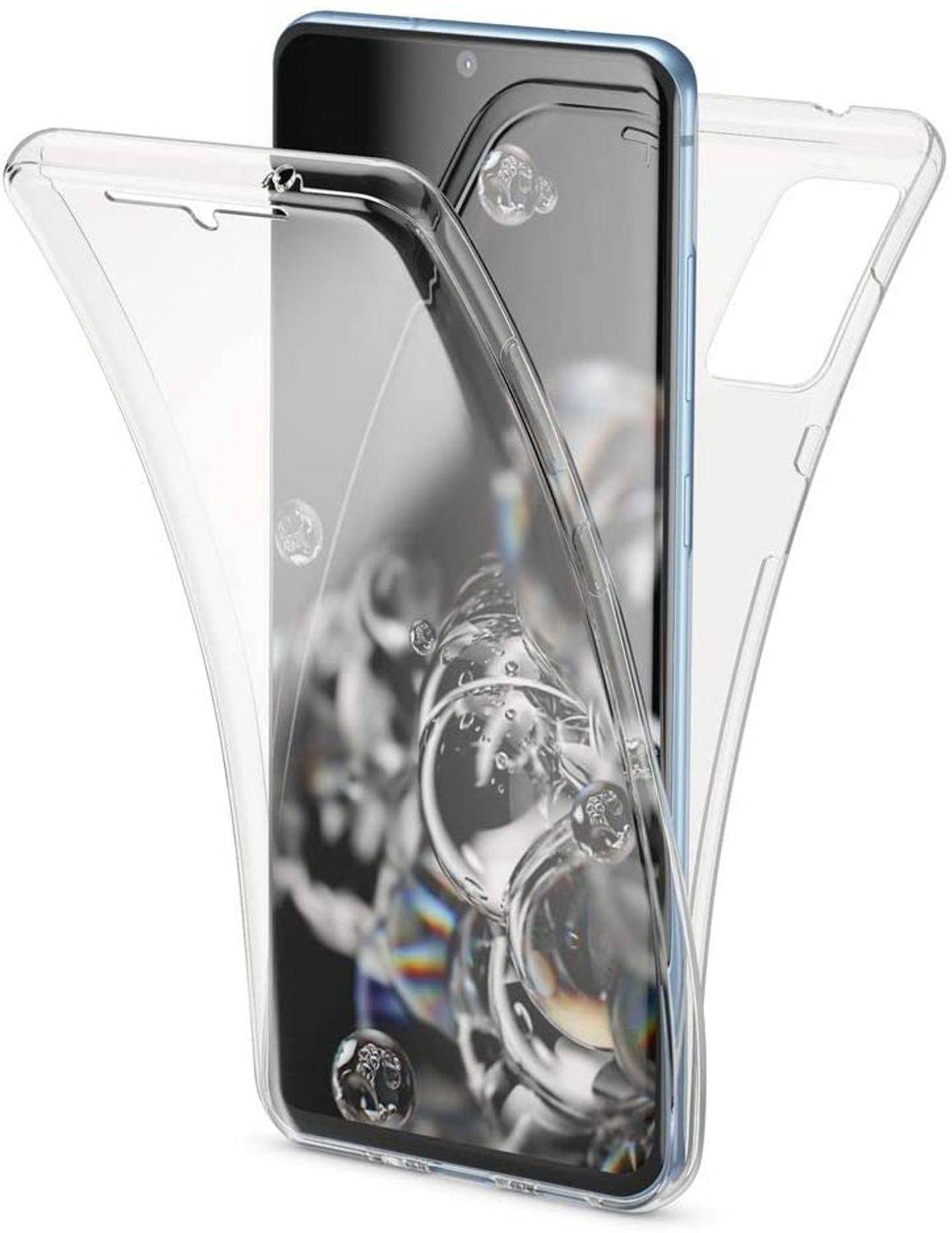 Samsung Galaxy S20 Handyhülle Full-Cover 360 Grad Full Cover Transparent
