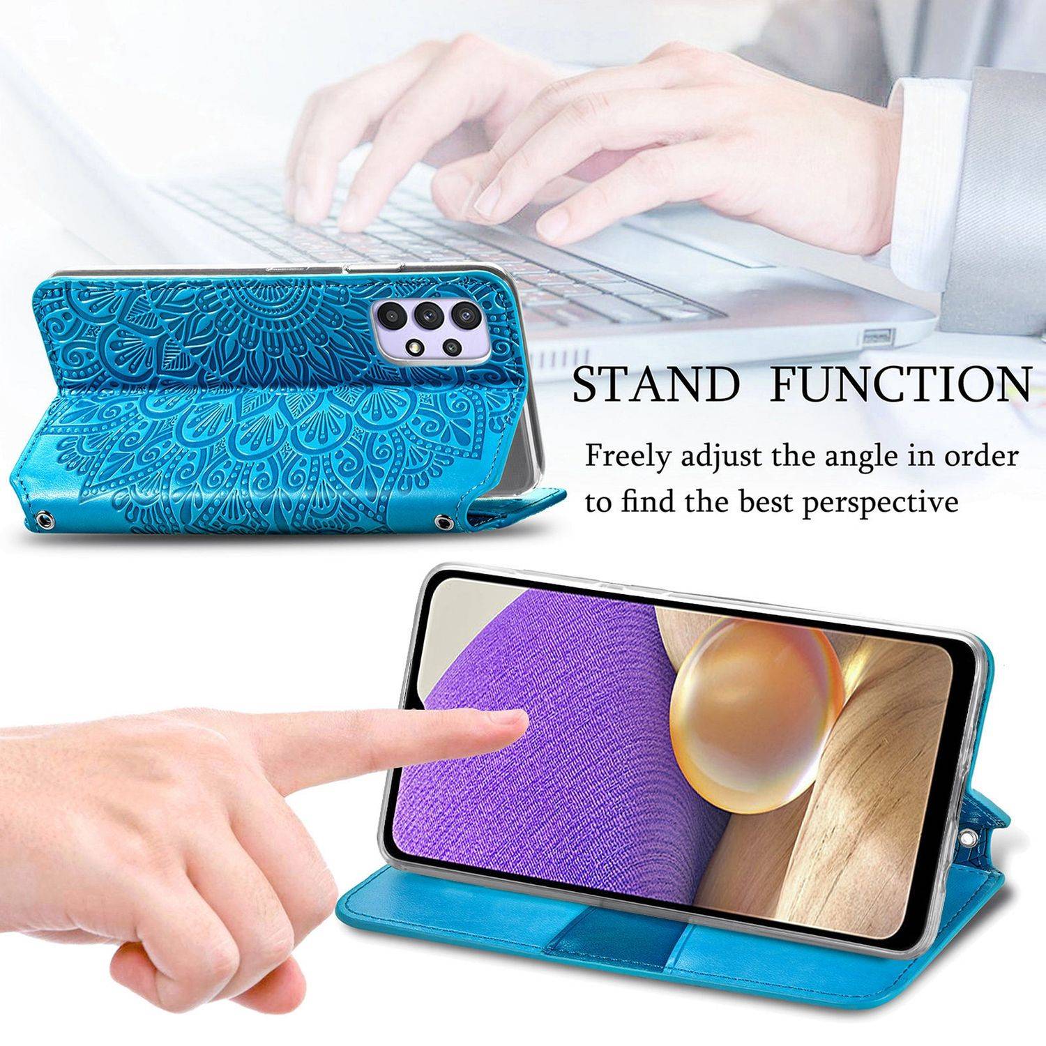 Samsung Galaxy A32 5G Schutzhülle Handyhülle Blau