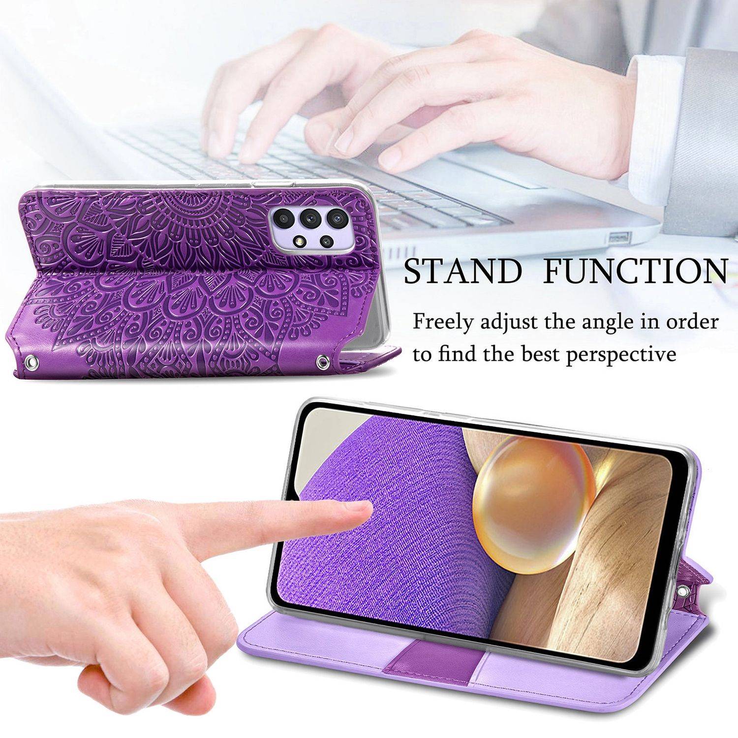 Samsung Galaxy A32 5G Schutzhülle Handyhülle Violett