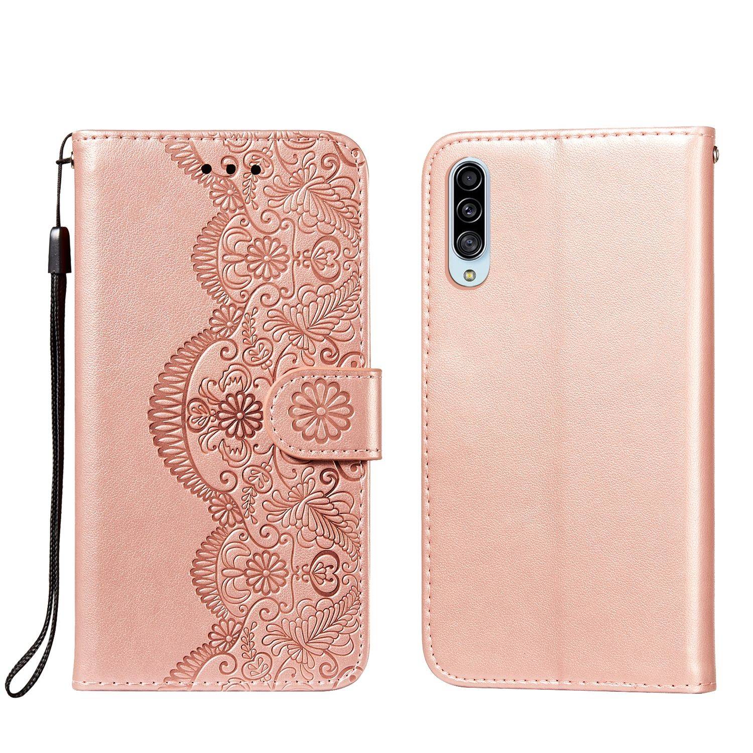 Hülle kompatibel mit Samsung Galaxy A90 5G Kunstleder Handyhülle - Handy Case Rosa