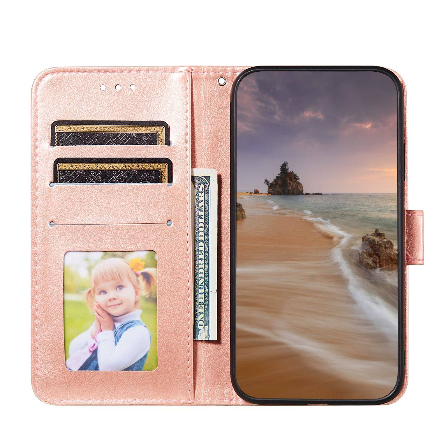 Hülle kompatibel mit Samsung Galaxy A90 5G Kunstleder Handyhülle - Handy Case Rosa