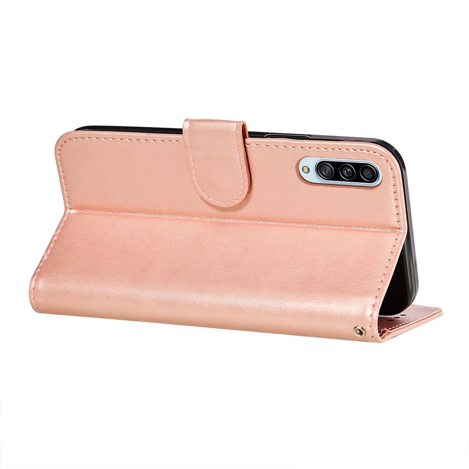 Hülle kompatibel mit Samsung Galaxy A90 5G Kunstleder Handyhülle - Handy Case Rosa