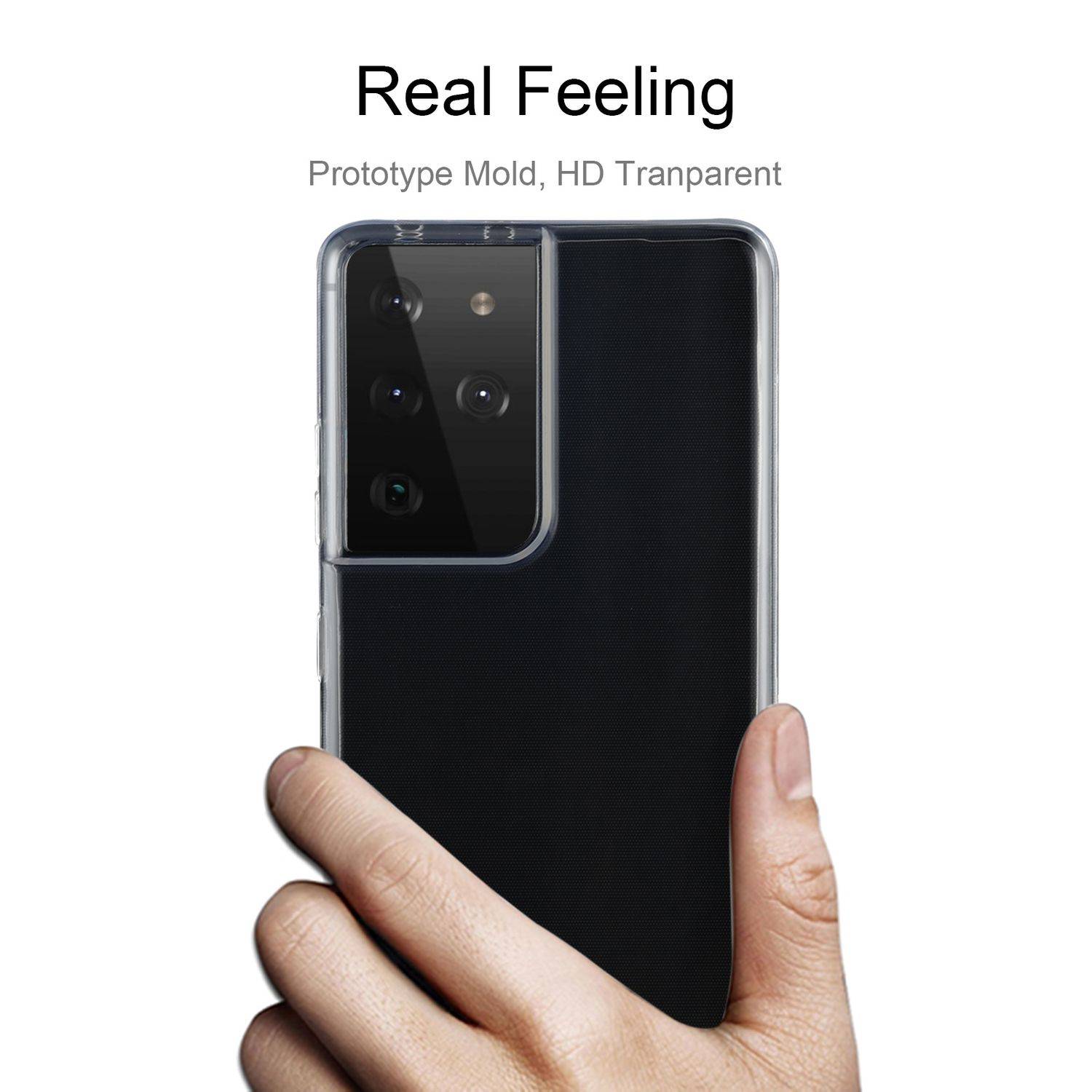 Samsung Galaxy S21 Ultra Schutzhülle Backcover Transparent