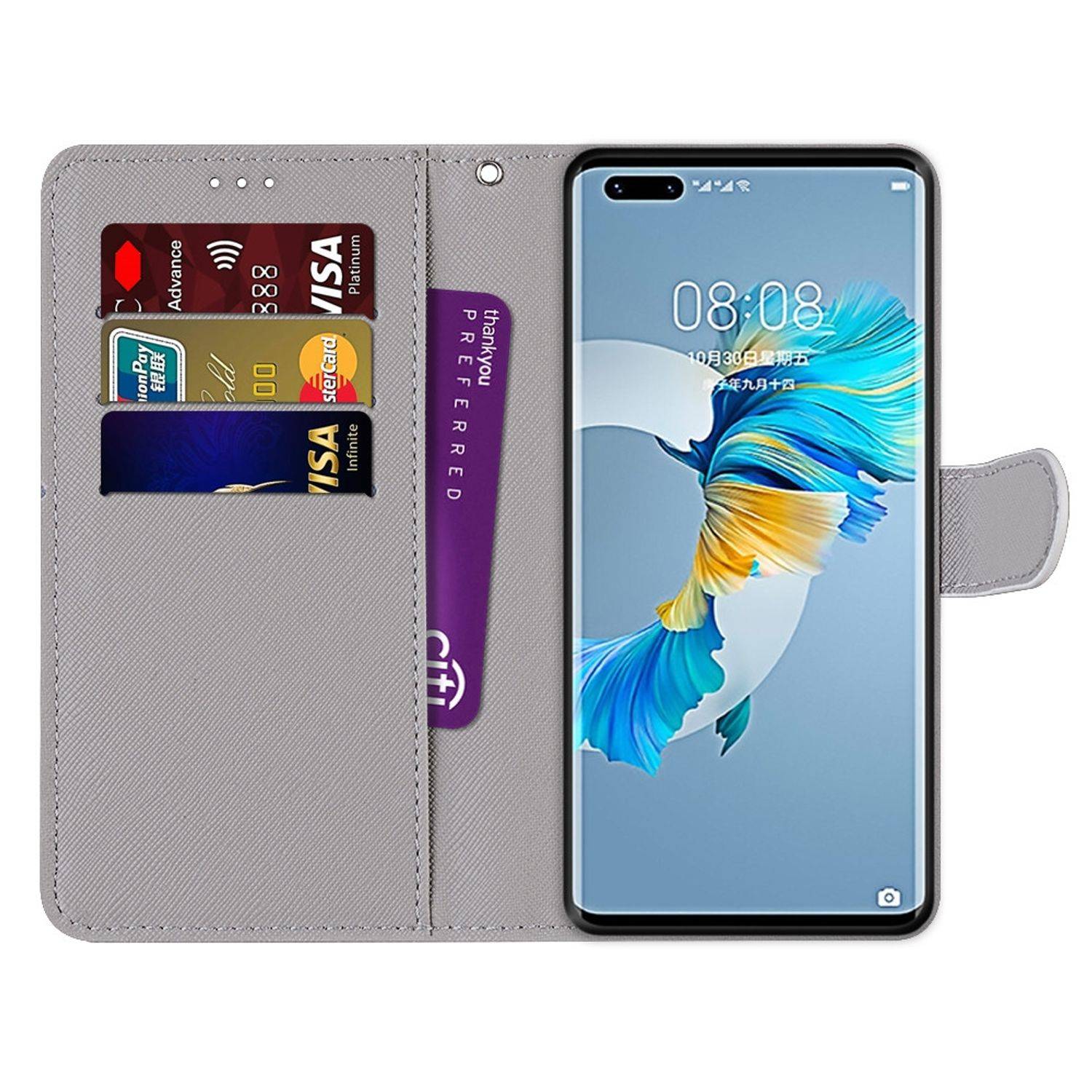 Huawei Mate 40 Pro Schutzhülle Handyhülle Mehrfarbig